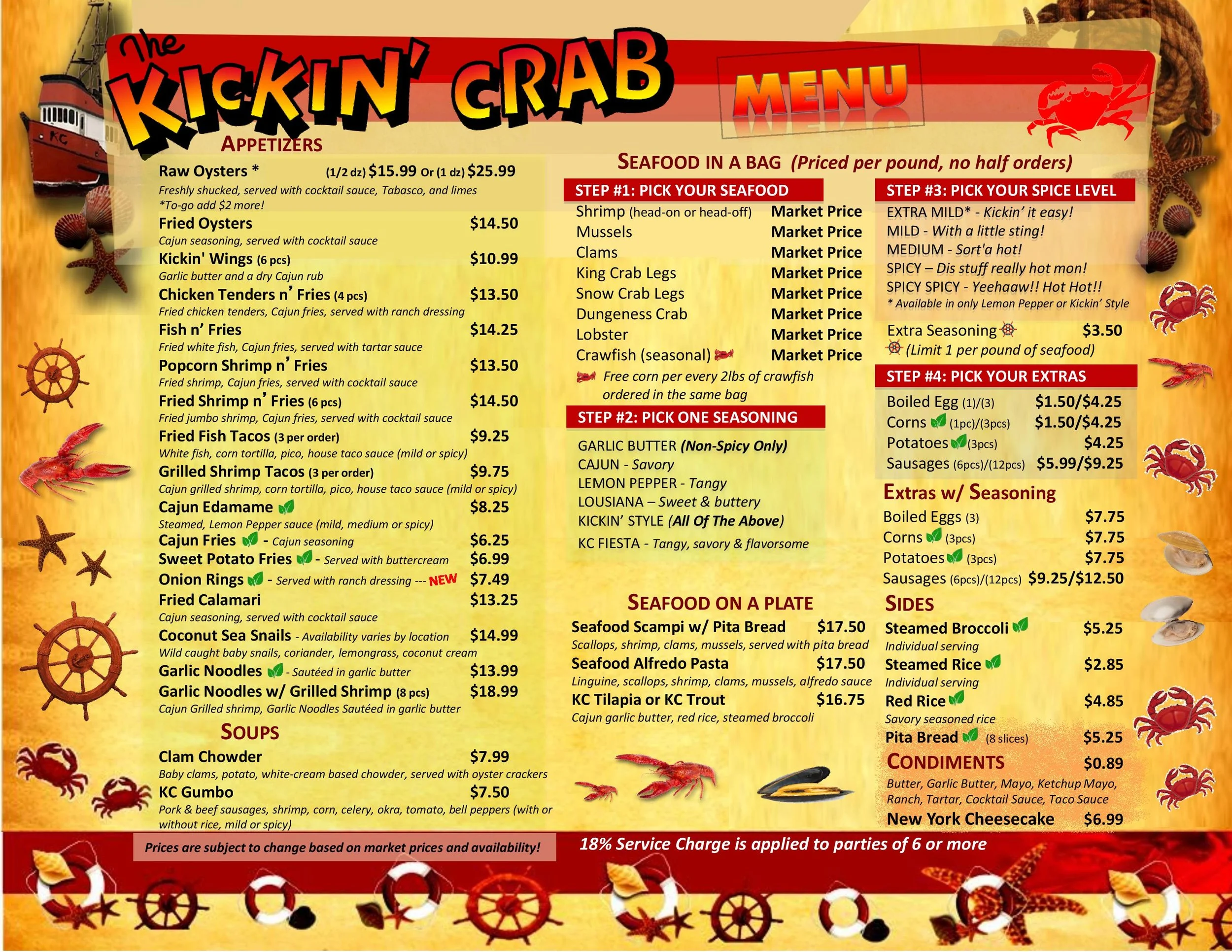 Chandler, AZ — Menus