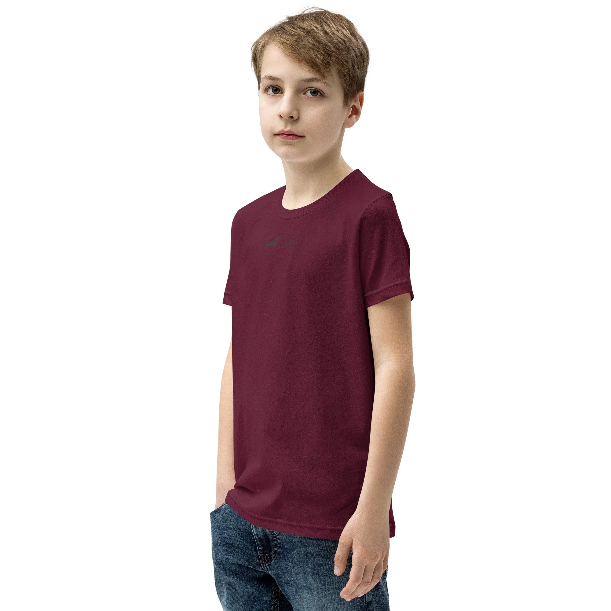 youth-staple-tee-maroon-left-front-69967997cc185.jpg