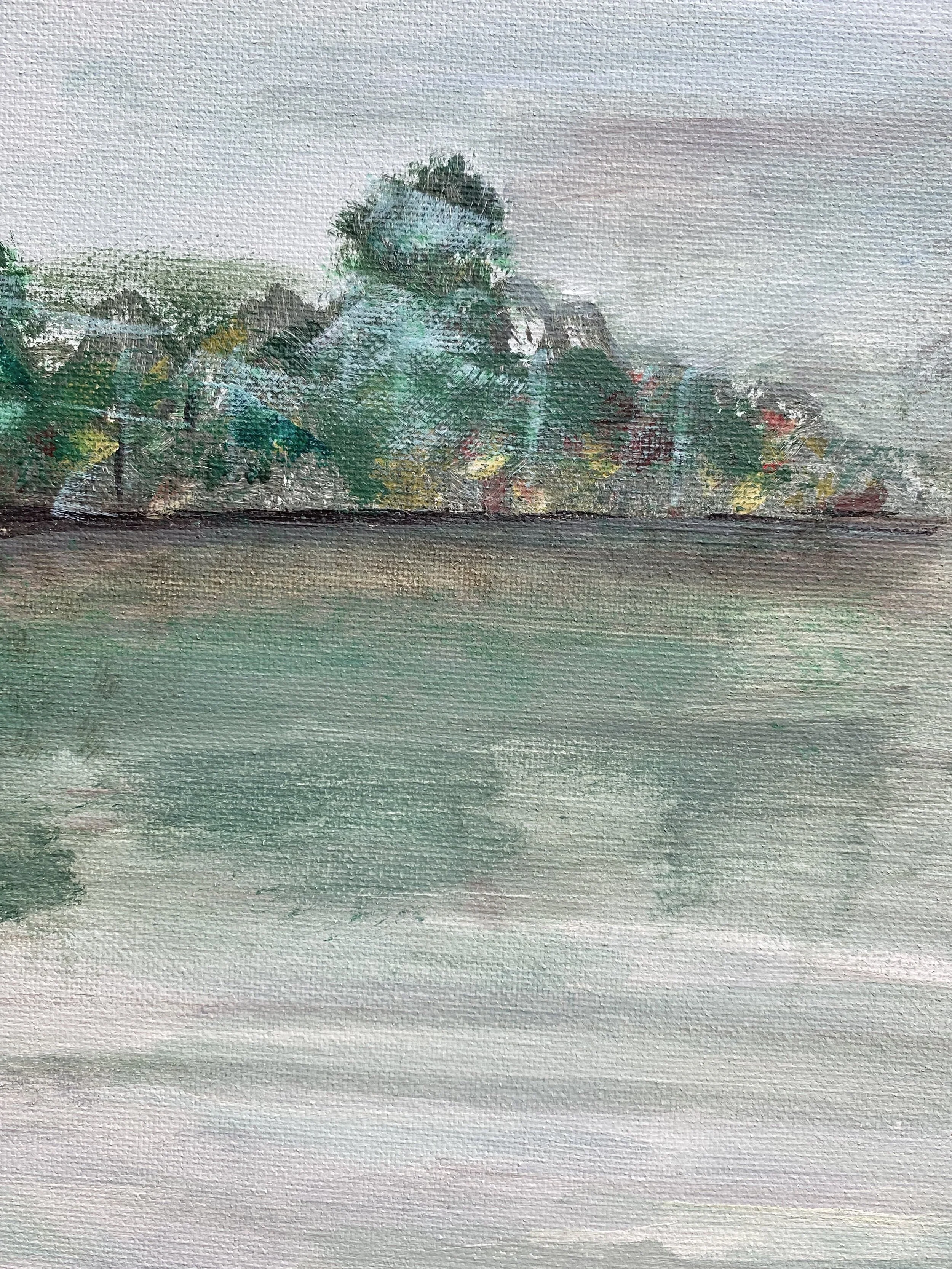 BY BOAT | 9X12 | acrylic on canvas
