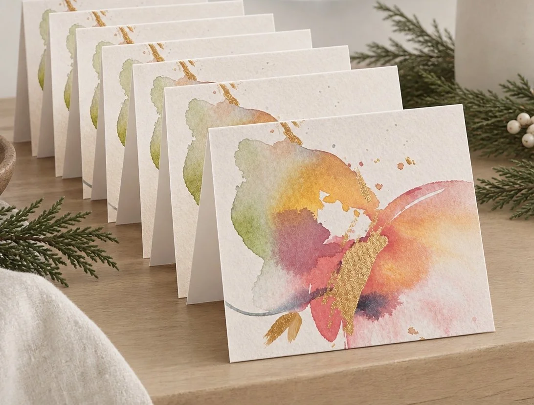 Abstract Ornament Greeting Cards, set of 8 (blank)