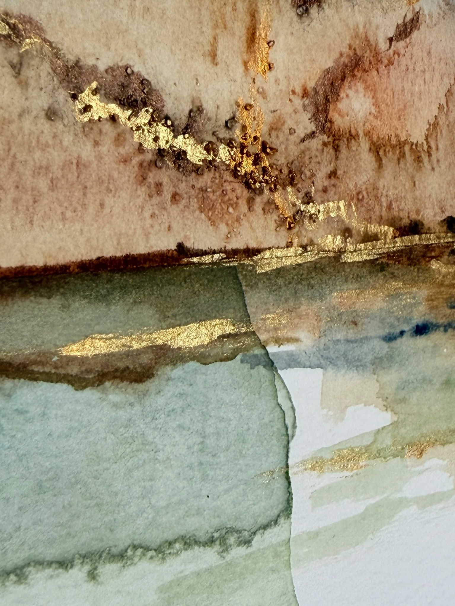 THERE'S MORE HERE | 8X10 | mixed media collage on cradled wood panel (details)