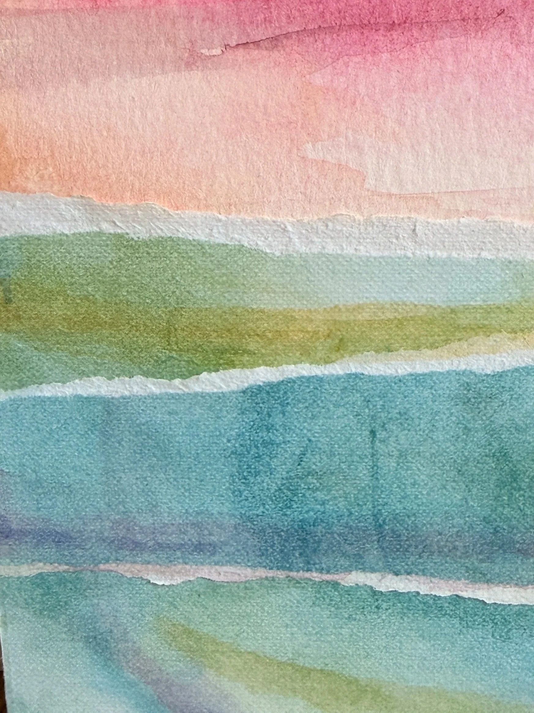 JOY COMES IN THE MORNING | 8X8 | mixed media collage on cradled wood panel (details)