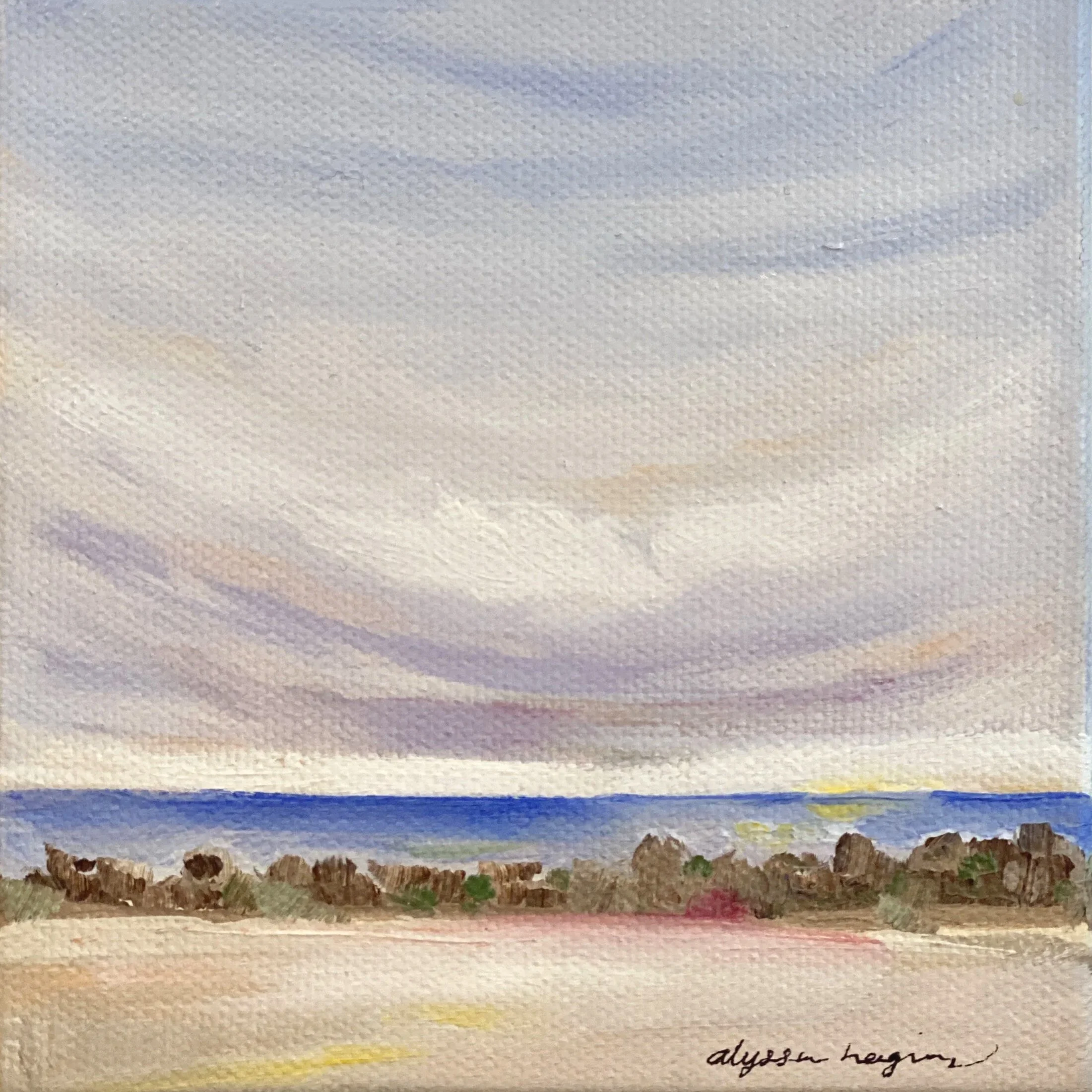 CORONADO BEACH | 4X4 | oil on gallery wrapped canvas