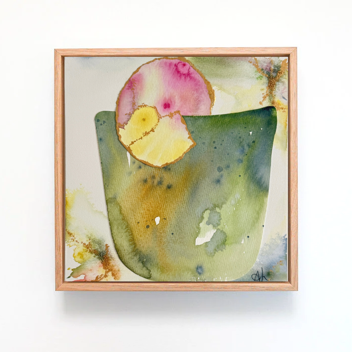 WHEN LIFE GIVES YOU LEMONS | 8X8 | mixed media collage on cradled wood panel // don't forget to play. have fun and find joy in the small, ordinary moments.//