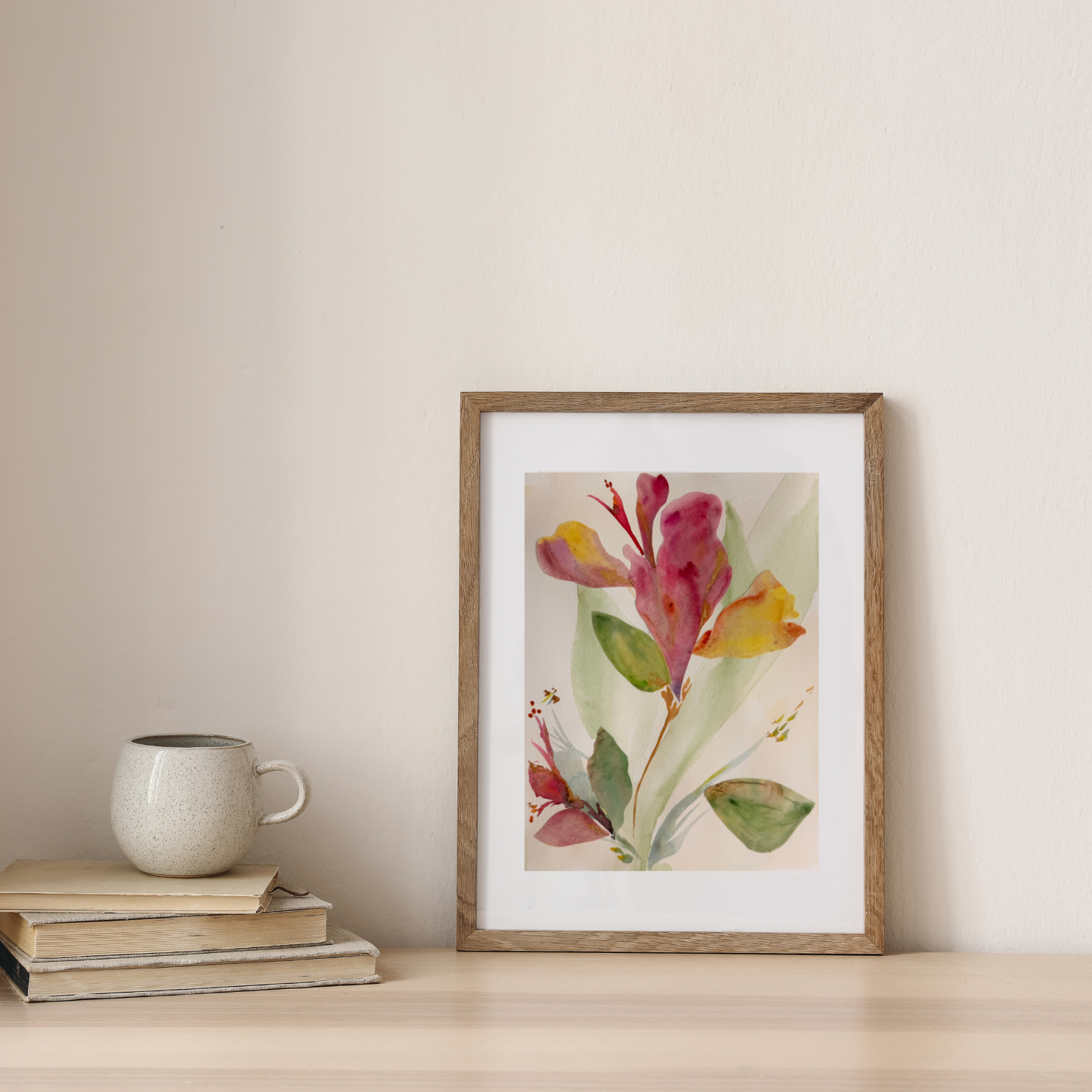 Flora 1 of the PURA VIDA SERIES | 9x12 | mixed media on paper