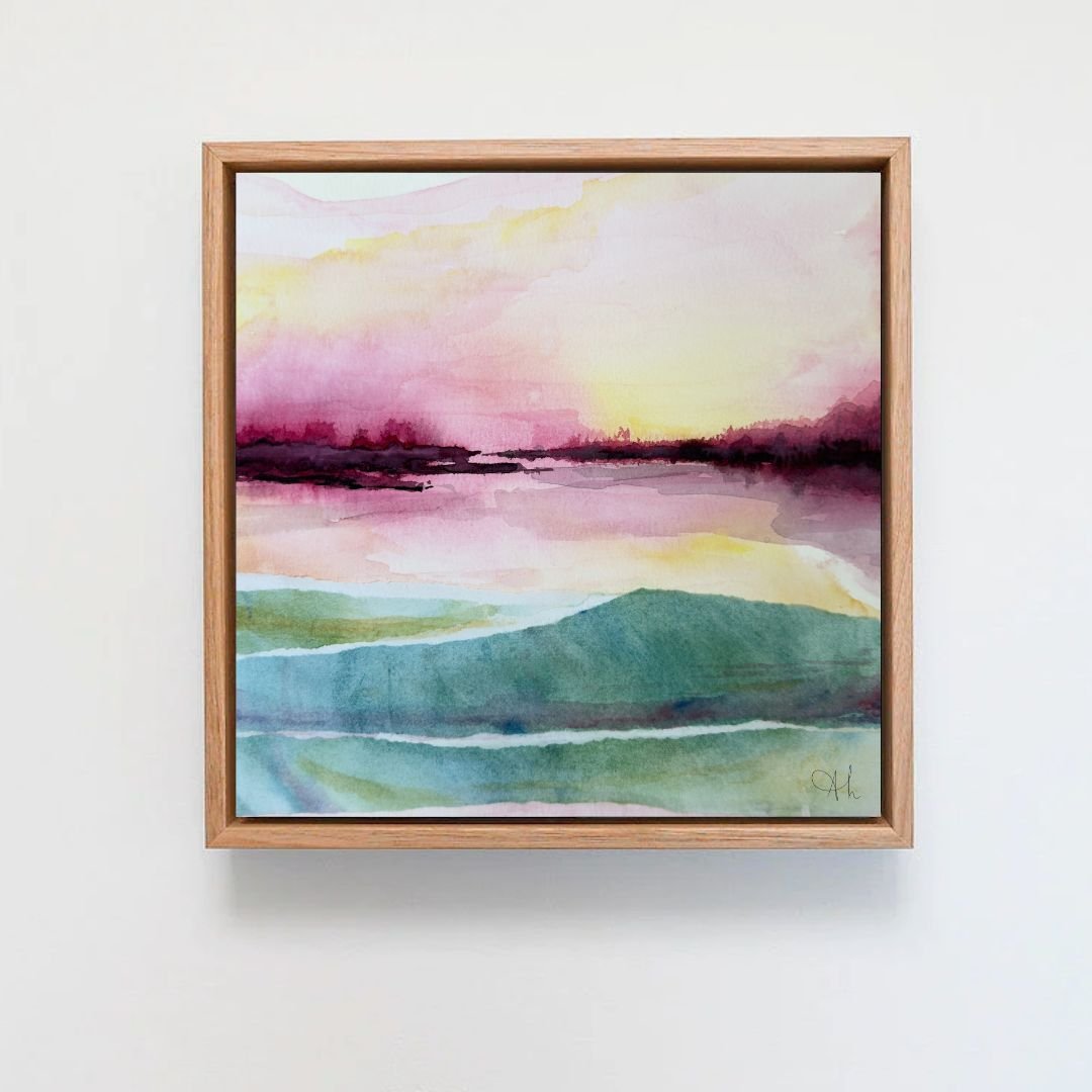 "there's always tomorrow"  |  mixed media on cradled wood panel