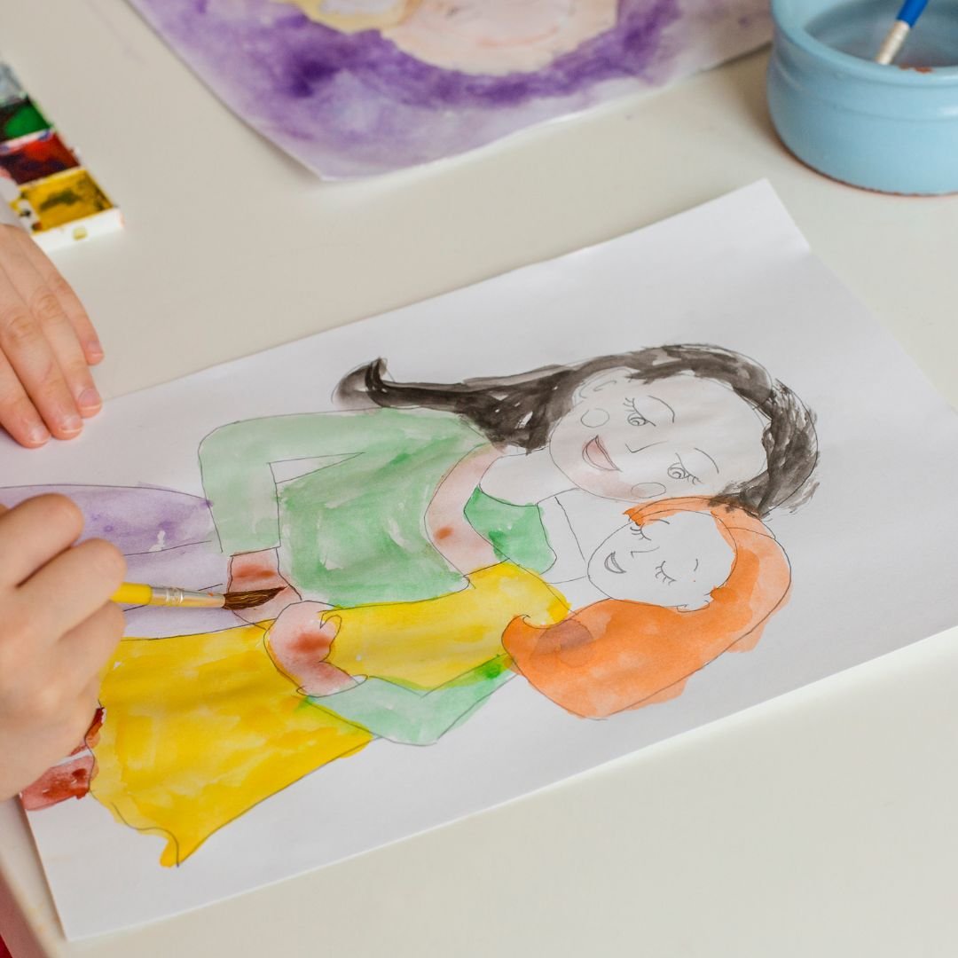People Drawing On Paper
