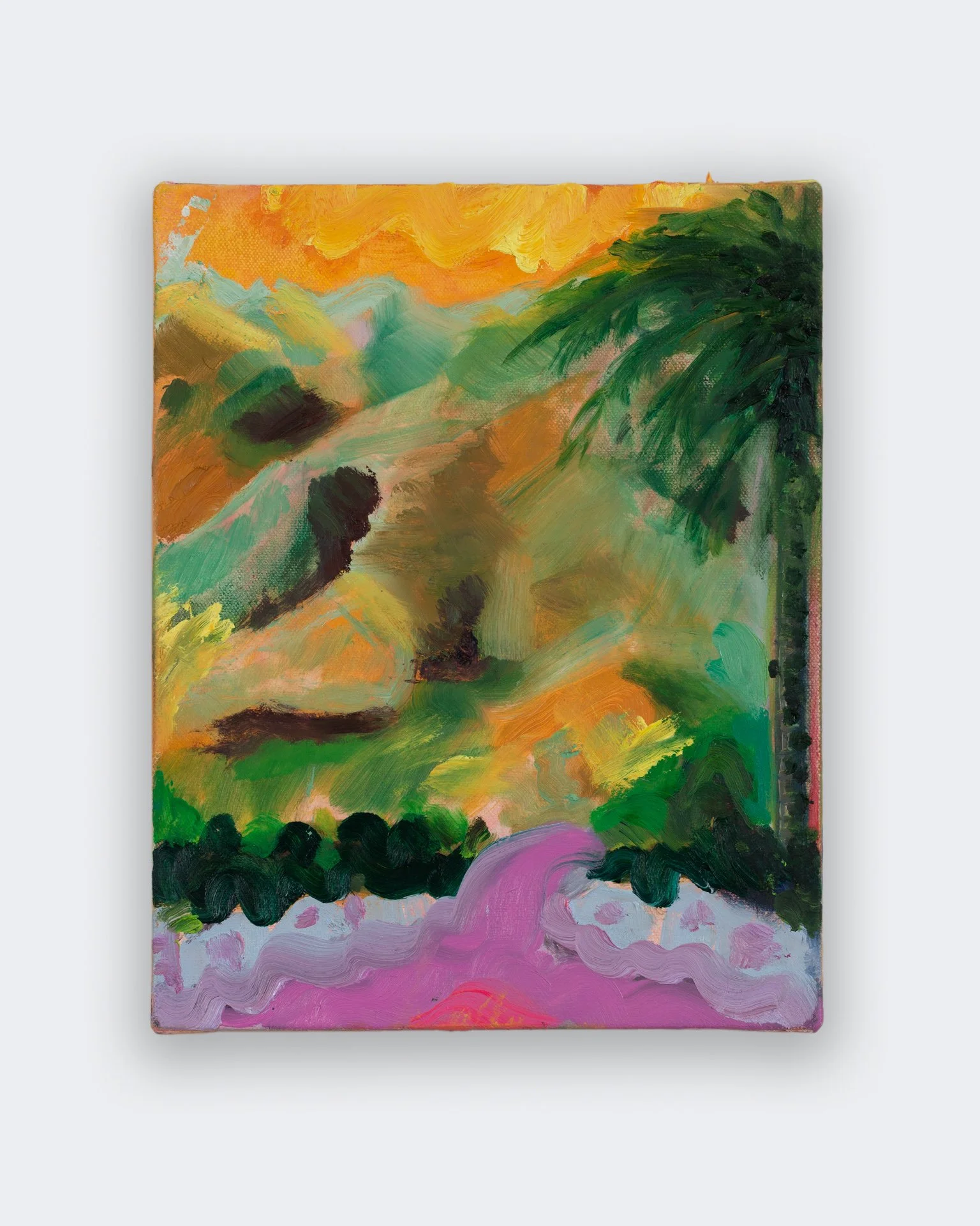 Lake Ave, oil on canvas, 10x8 in, 2025