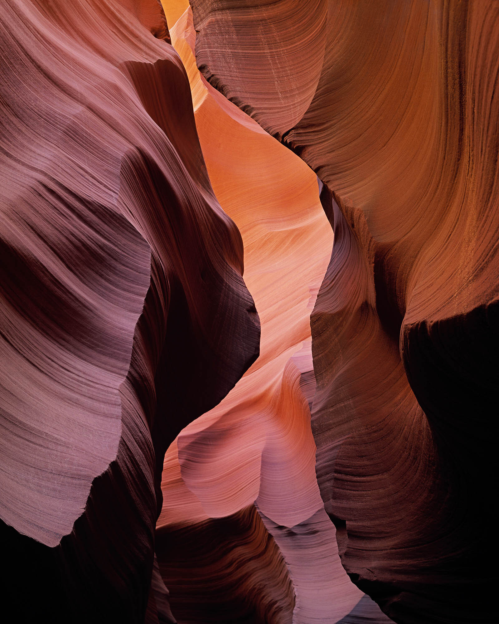 Slot, Lower Antelope Canyon; Navajo Reservation, Arizona