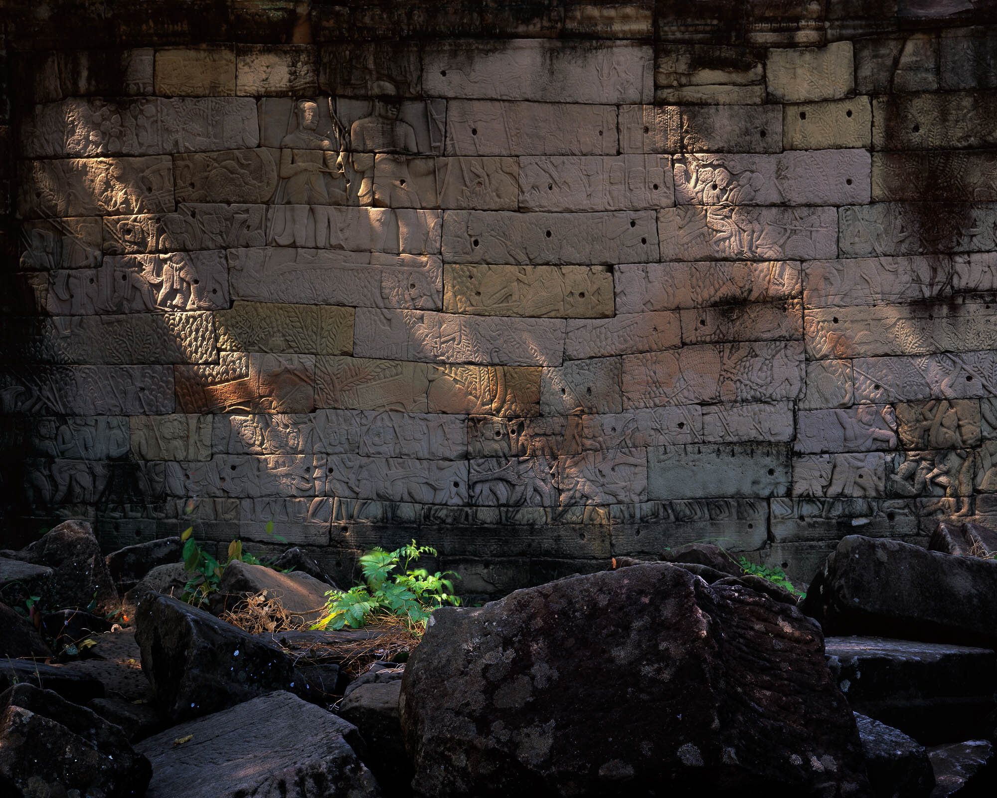 Bas Relief, Blocks, Banteay Chhmar; Cambodia