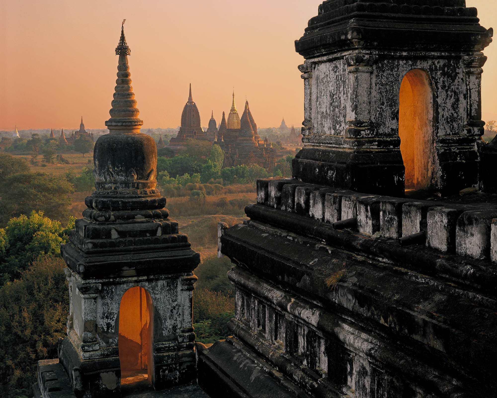 Thatbyinnyu Stupas, Sinmyarshin Pagodas; Bagan, Myanmar