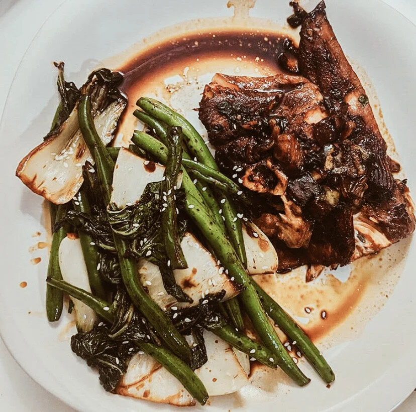 Green Beans &amp; Baby Bok Choy