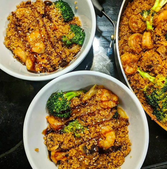 Shrimp &amp; Quinoa Stir-fry 