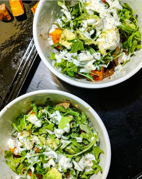Roasted Pork Loin &amp; Sweet Potato Bowl