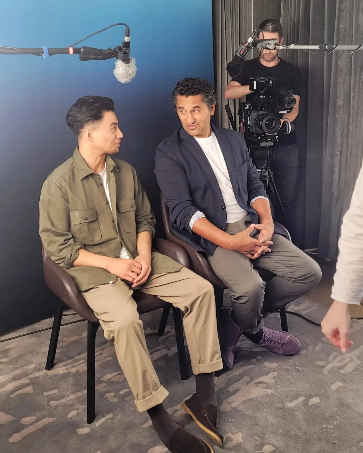 Cliff Curtis and Duane Evans Jr., styled by me, during a series of NZ promo interviews for Avatar: The Way of Water.

@avatar is out in theaters! 

#cliffcurtis #duaneevansjr #avatarthewayofwater
#nzstylist #personalstylist