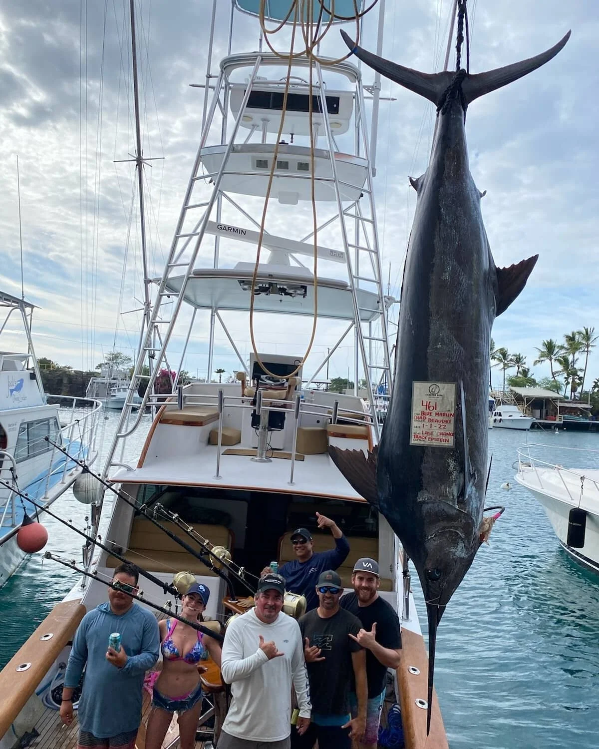 Hello 2022.
Congrats to the boys on the @lastchancekona.
Kona New Years Day Tournament 1/1/22
461#
9&quot; Malolo

@lastchancekona @beaudrychad @mikeysunada 
#newyear #2022 #marlin #fishing #kona