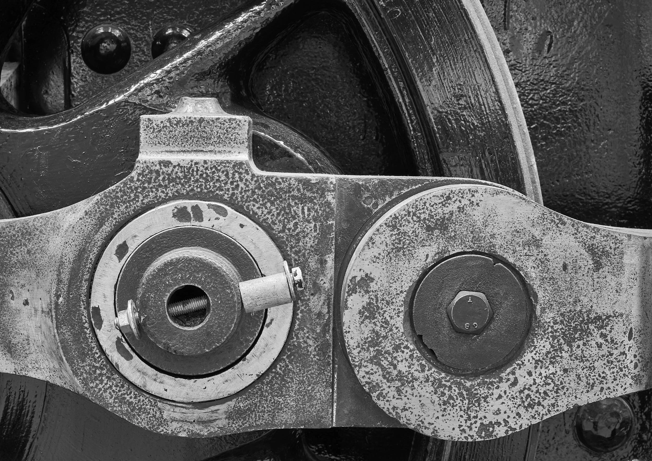 Steam Engine Coupling Rods, GWR Railway Museum, Swindon, Wiltshire