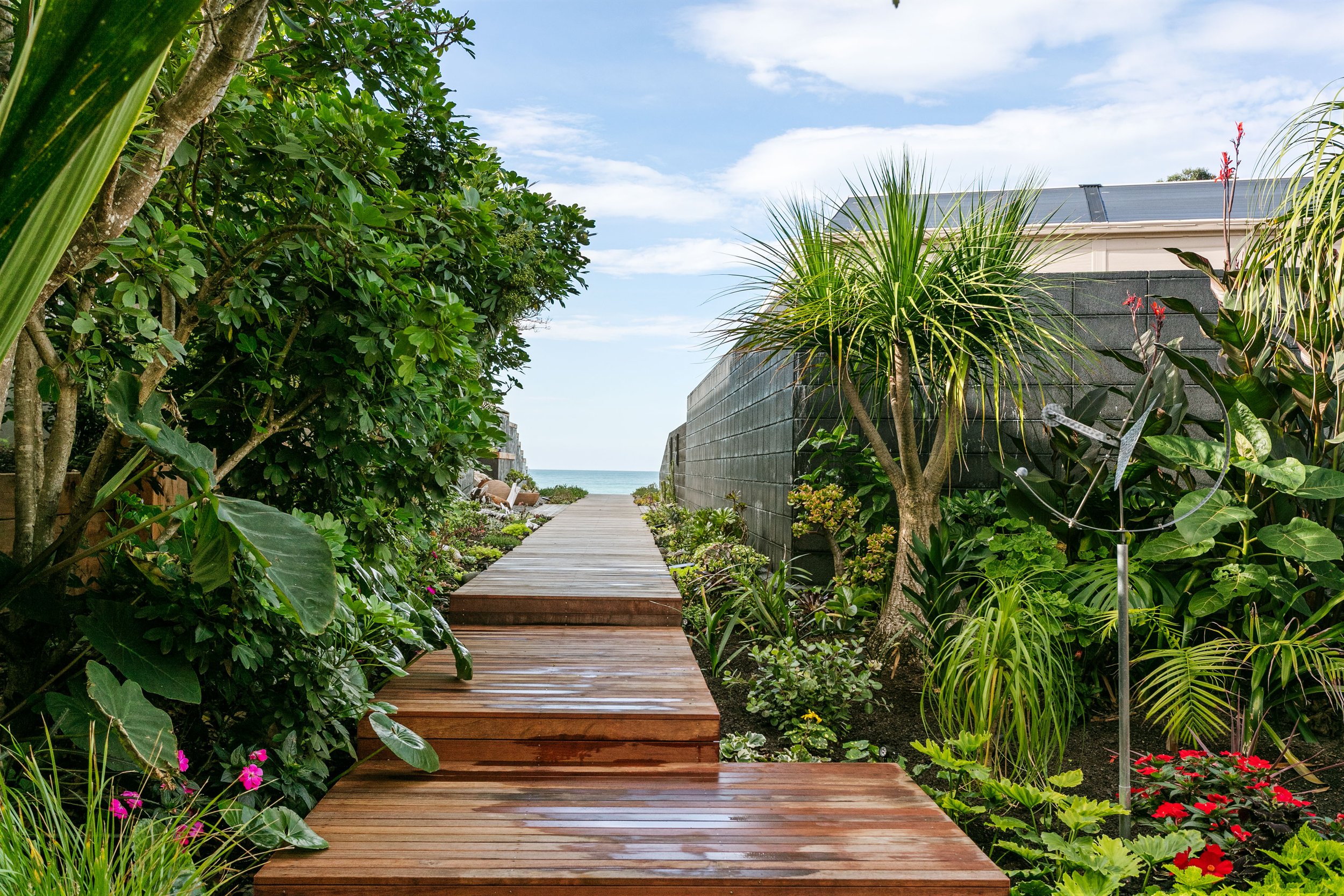 Private walkway to the beach