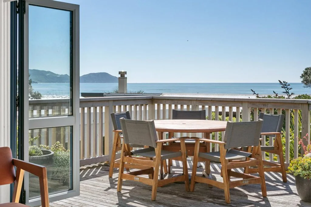 Waves at Wainui Beach