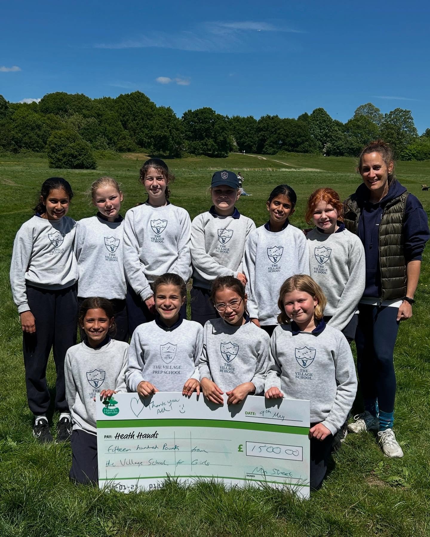 Many thanks to @thevillageschoolforgirls for partnering with us over the last few years and getting involved both in practical conservation and fundraising to support our work on Hampstead Heath! This year they’ve donated an amazing £150