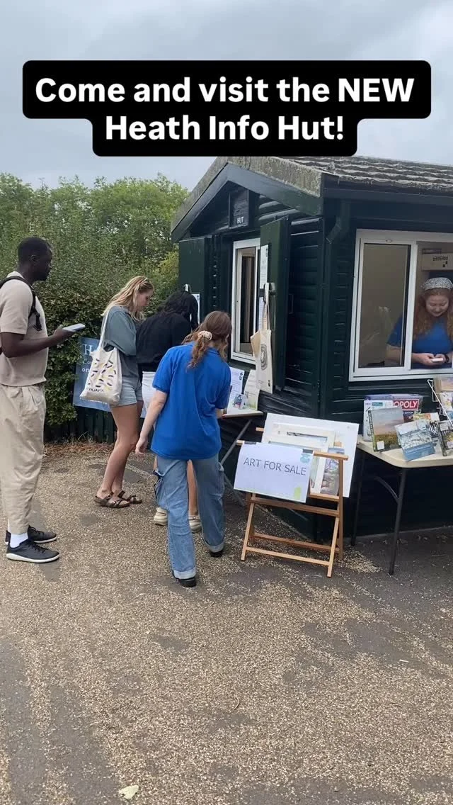 Come and visit our new Heath Info Hut near the Parliament Hill tennis courts.
Speak to our friendly team for
- info about the Heath and its nature and wildlife
- details of upcoming events and activities
- a chance to buy Hampstead Heath-related merc