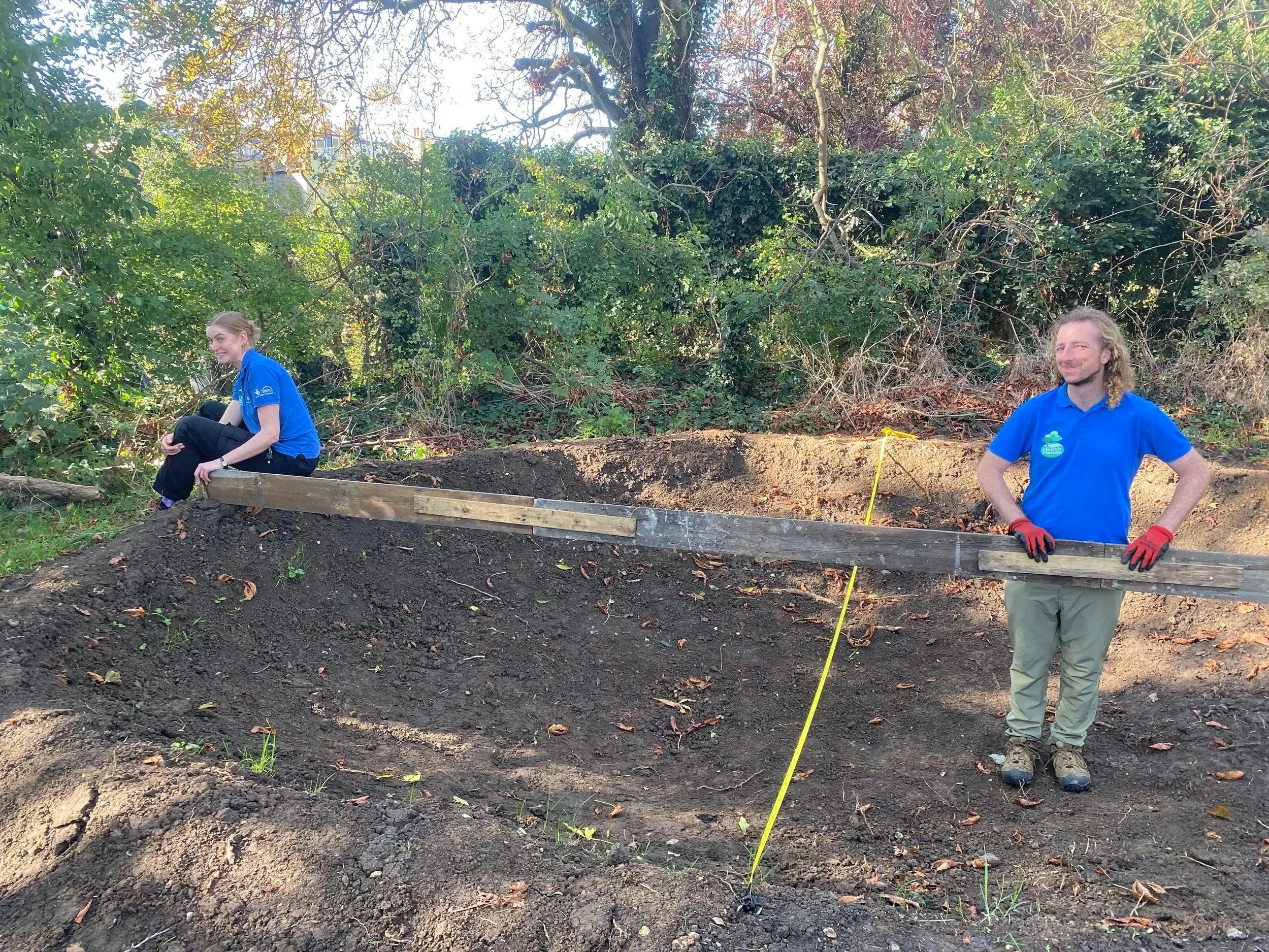 Measuring pond depth