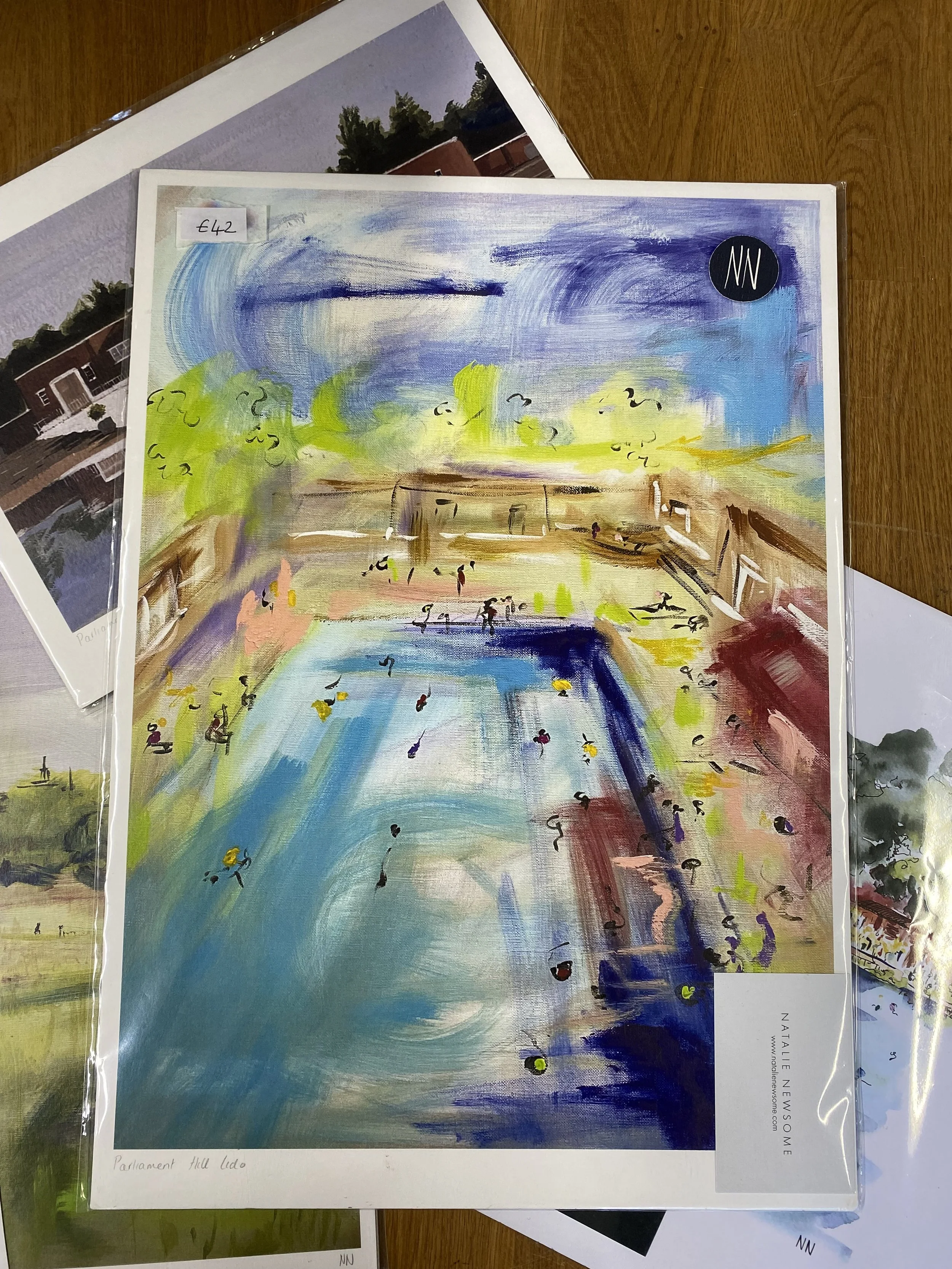 Parliament Hill Lido Large Art Print