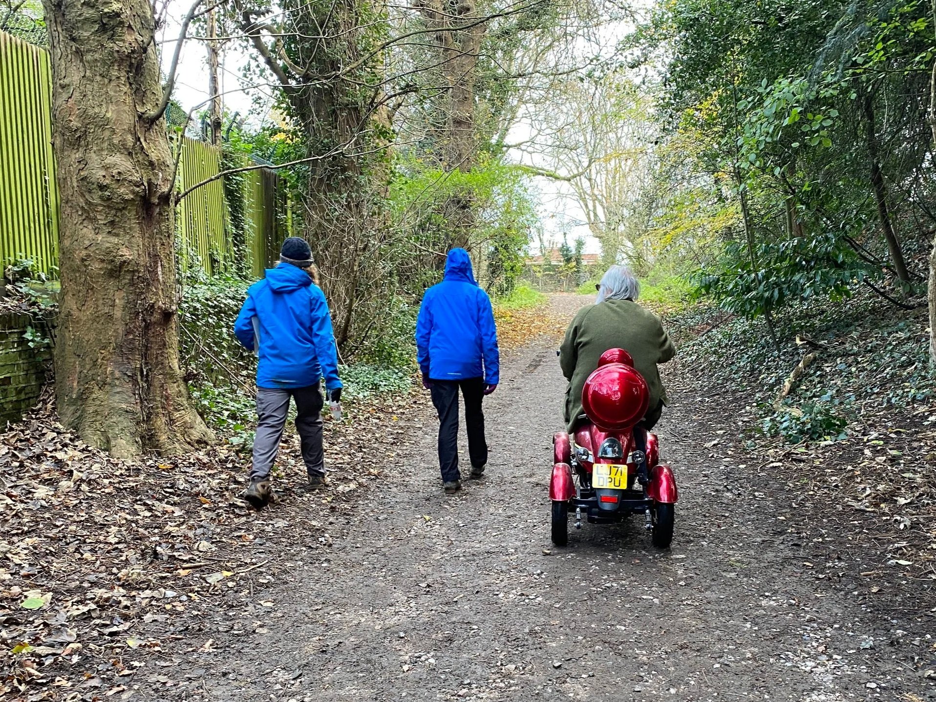 Mobility scooterss on Hampstead Heath
