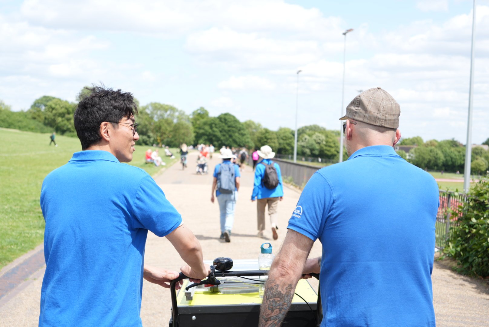 Wildlife interpreters pushing the Wild About Hampstead Heath bike