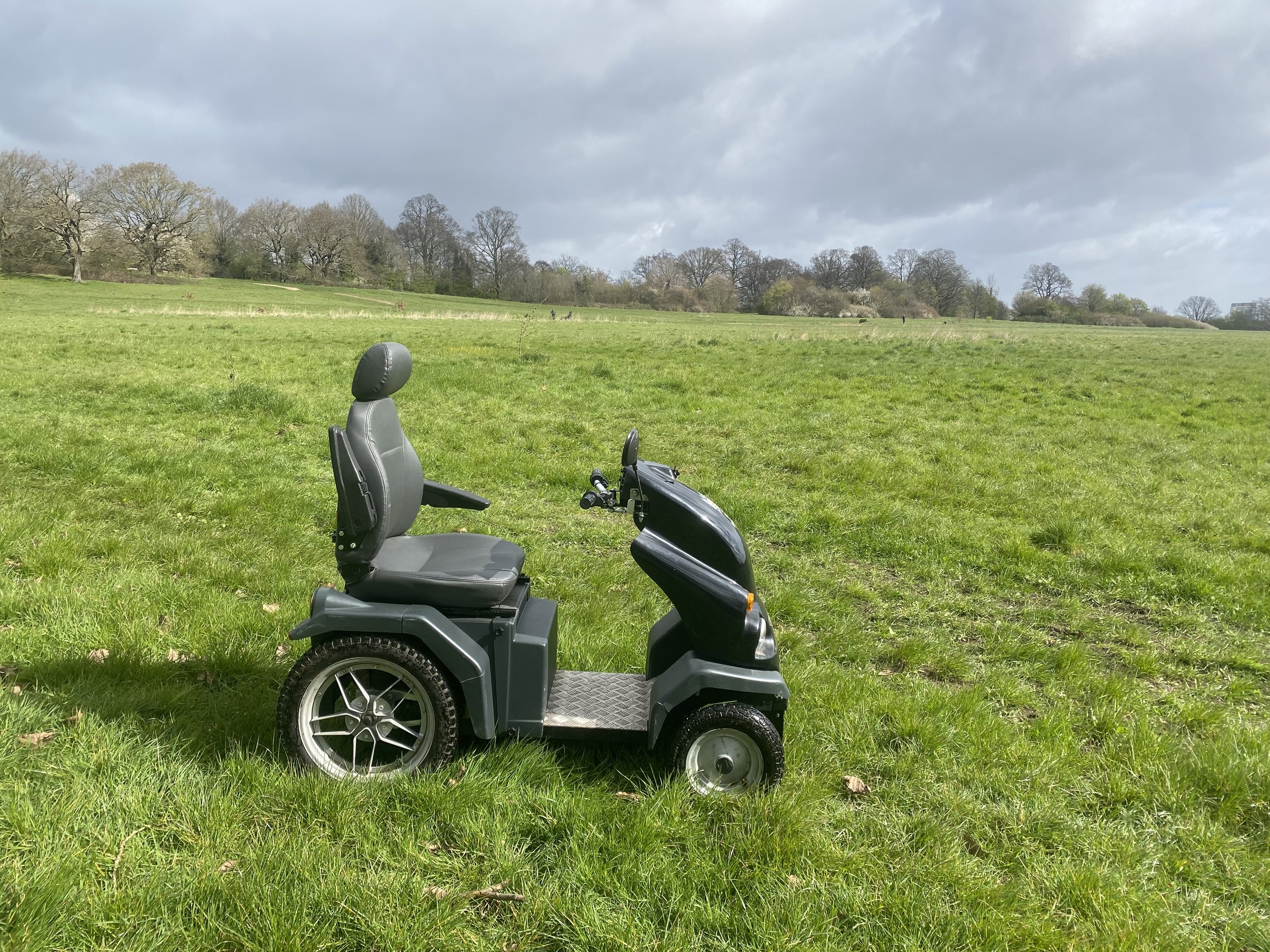 Mobilty scooter on Hampstead Heath