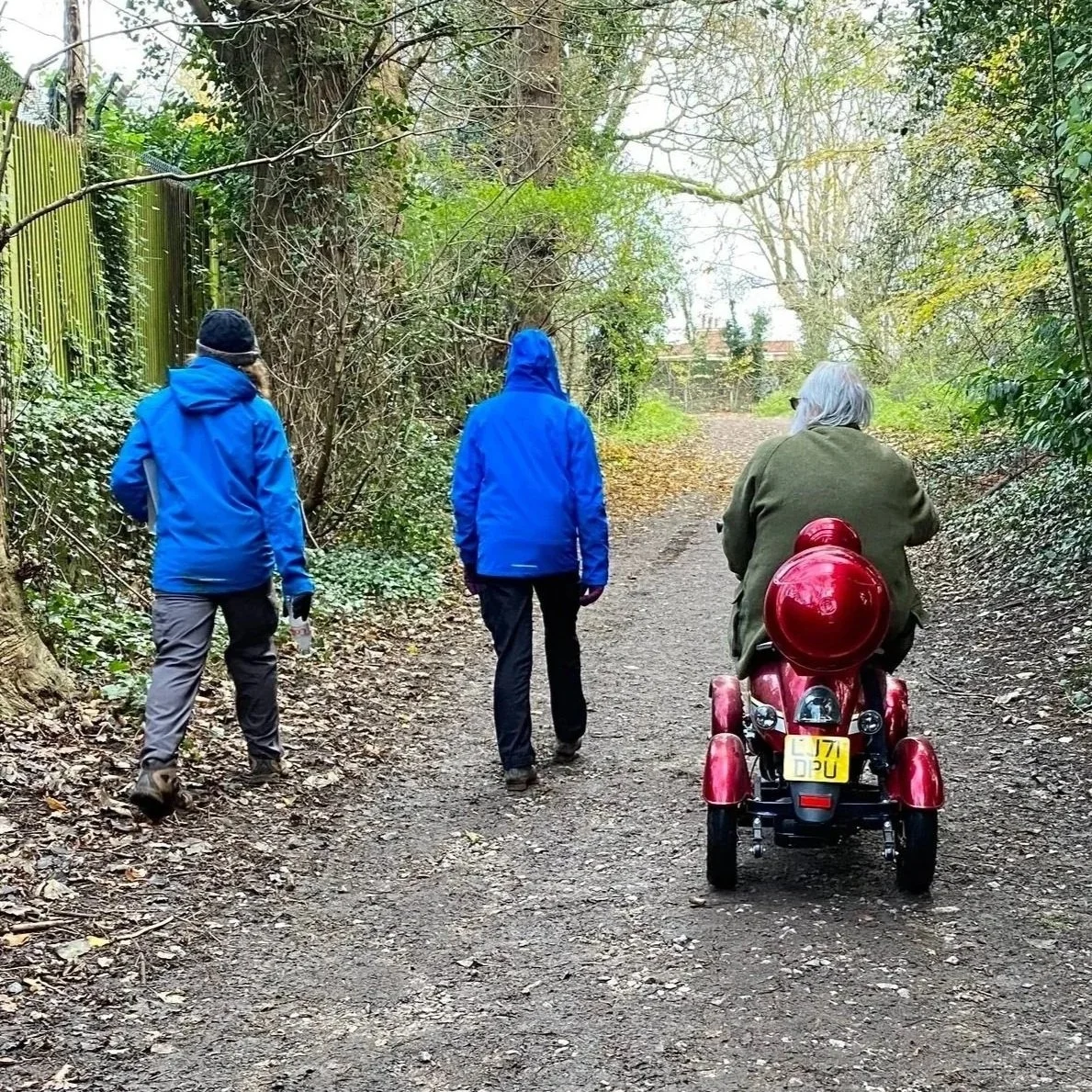 Mobility scooter on Hampstead Heath