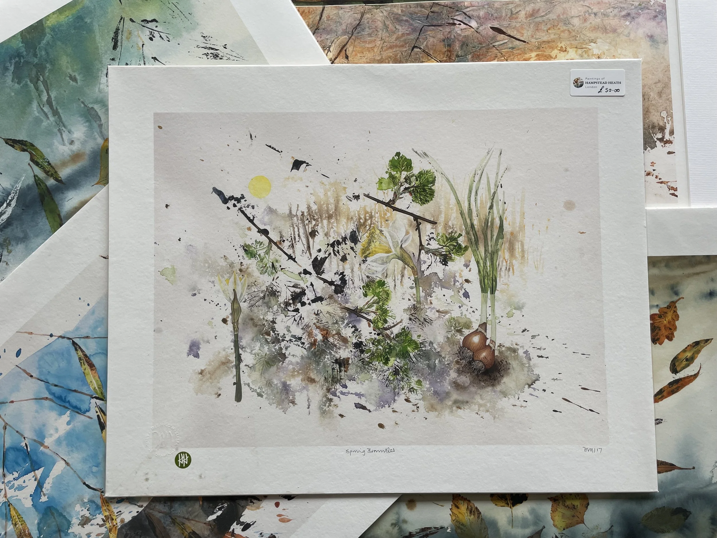 Spring Brambles Art Print