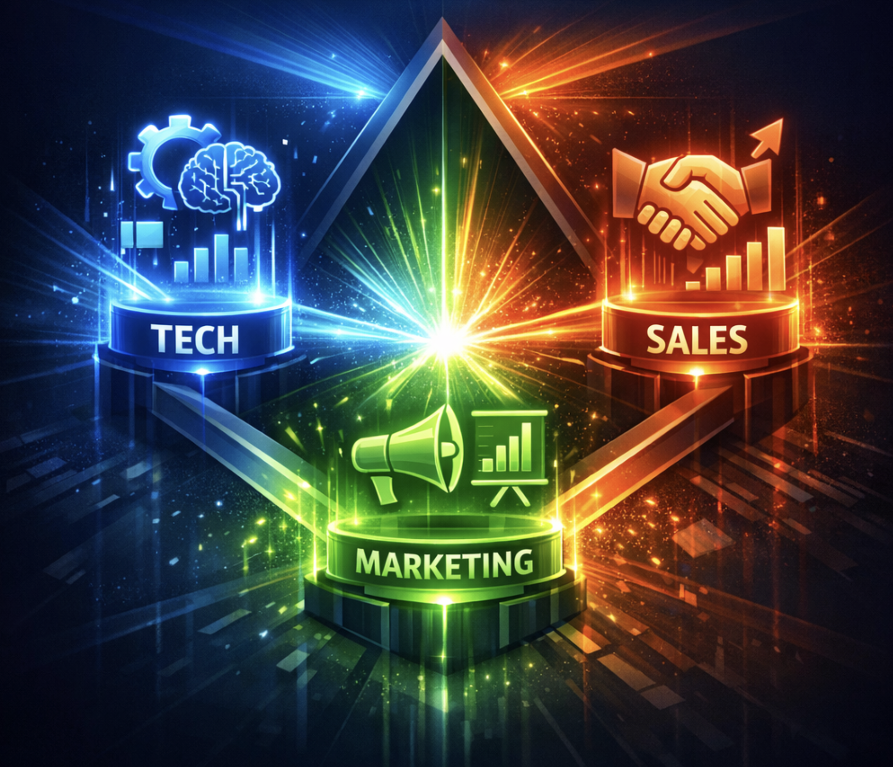 The Go-To-Market Trinity: Why Tech, Marketing, and Sales Win Together (or Lose Apart)