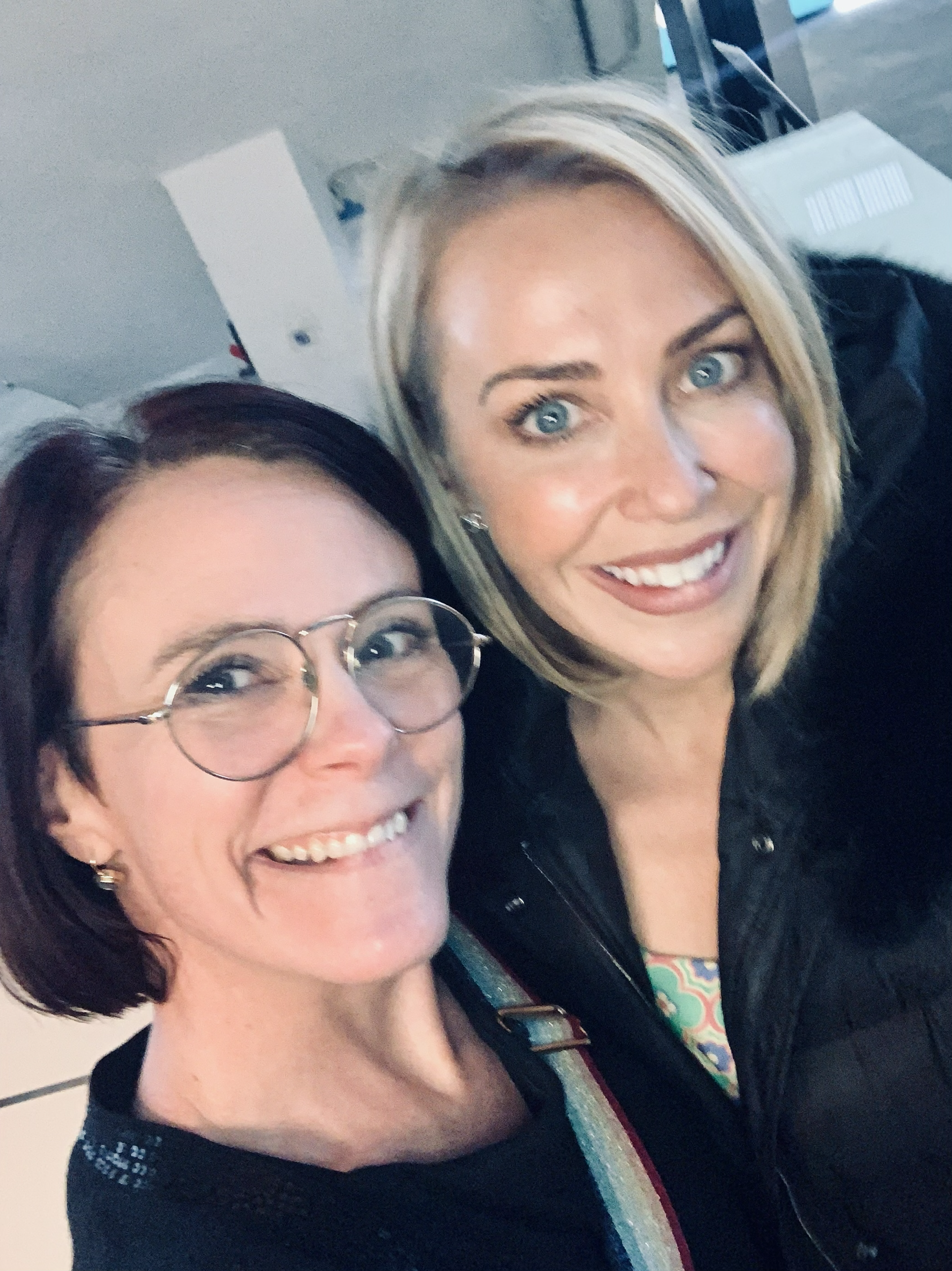 Johanna Courtney with Laura Hamilton at The London New Home Show.