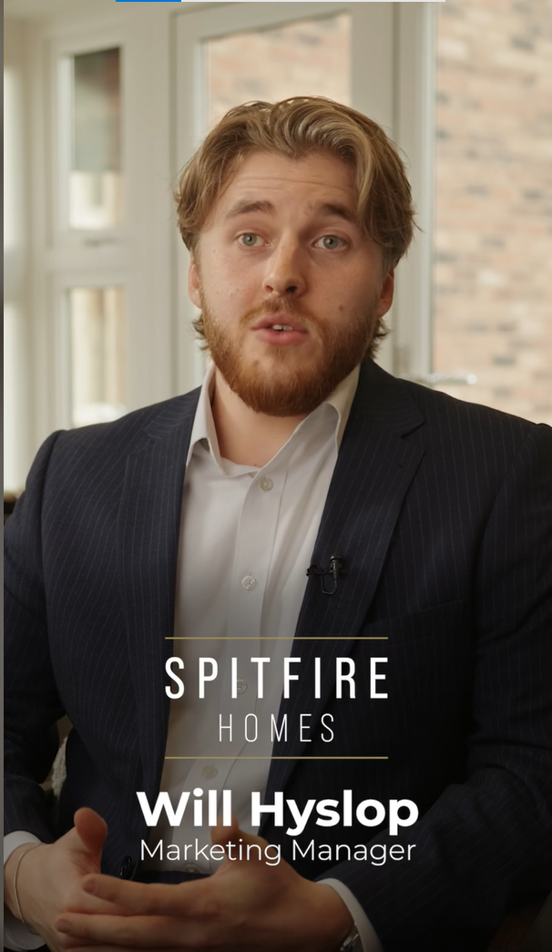 Will Hyslop, Marketing Manager at Spitfire Homes, speaking in a client testimonial video for Prospect Generator.