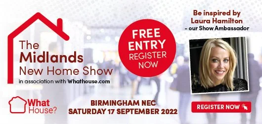 Digital banner ad promoting the Midlands New Home Show to prospective attendees.