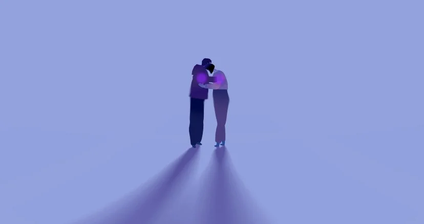 Still from 'Heartbeat ', the award-winning animated VR documentary about Johanna Courtney's first miscarriage. Animation by Simon Ratliff. 