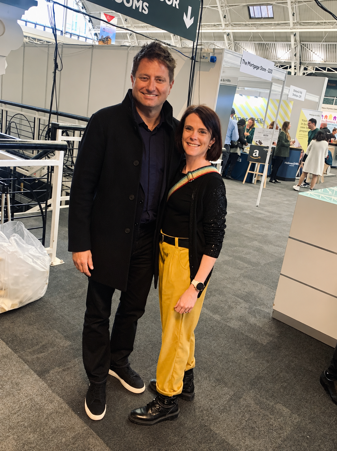 Johanna Courtney with George Clarke at The London New Home Show.
