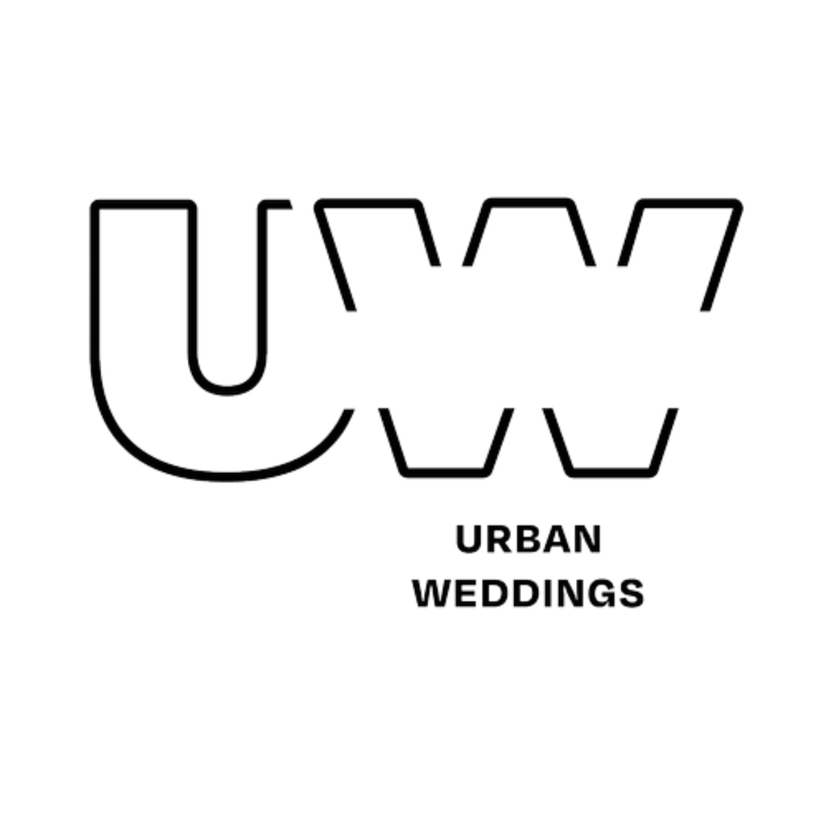 Urban Weddings logo with large stylised letters 'U' and 'W' above the words 'Urban Weddings'.