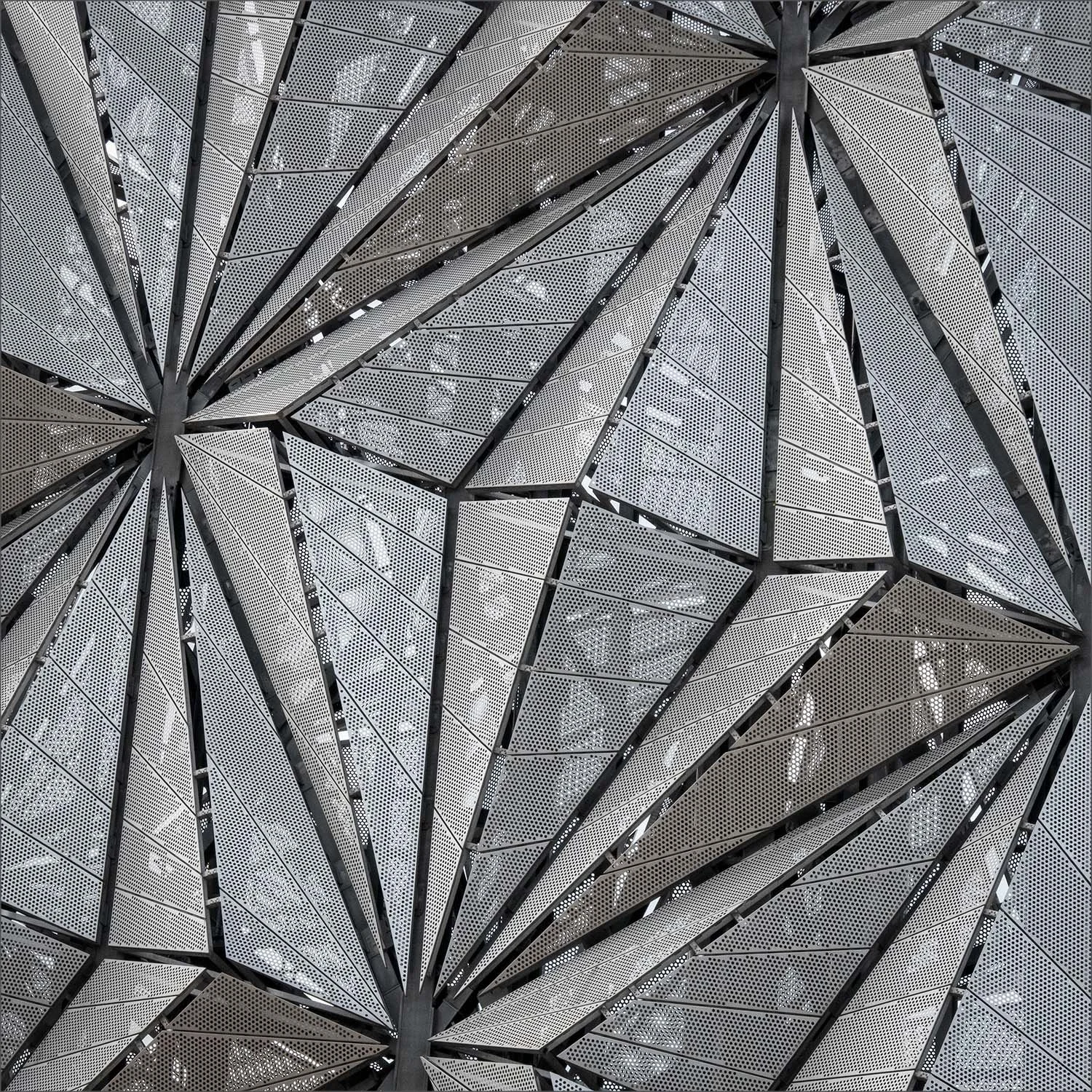 Optic Cloak detail, North Greenwich