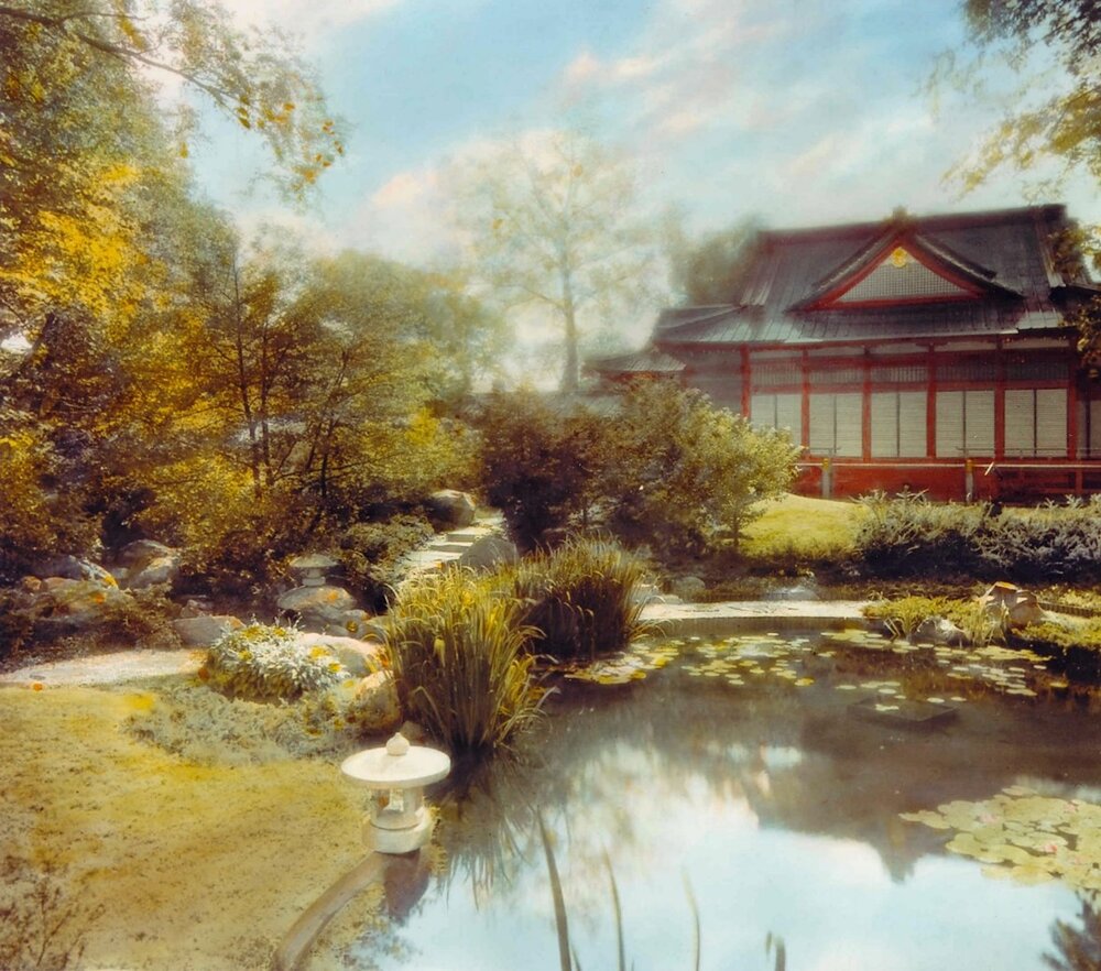 1935 Phoenix Pavilion with new Japanese garden- Color (Courtesey of the Garden of the Phoenix Foundation).jpg
