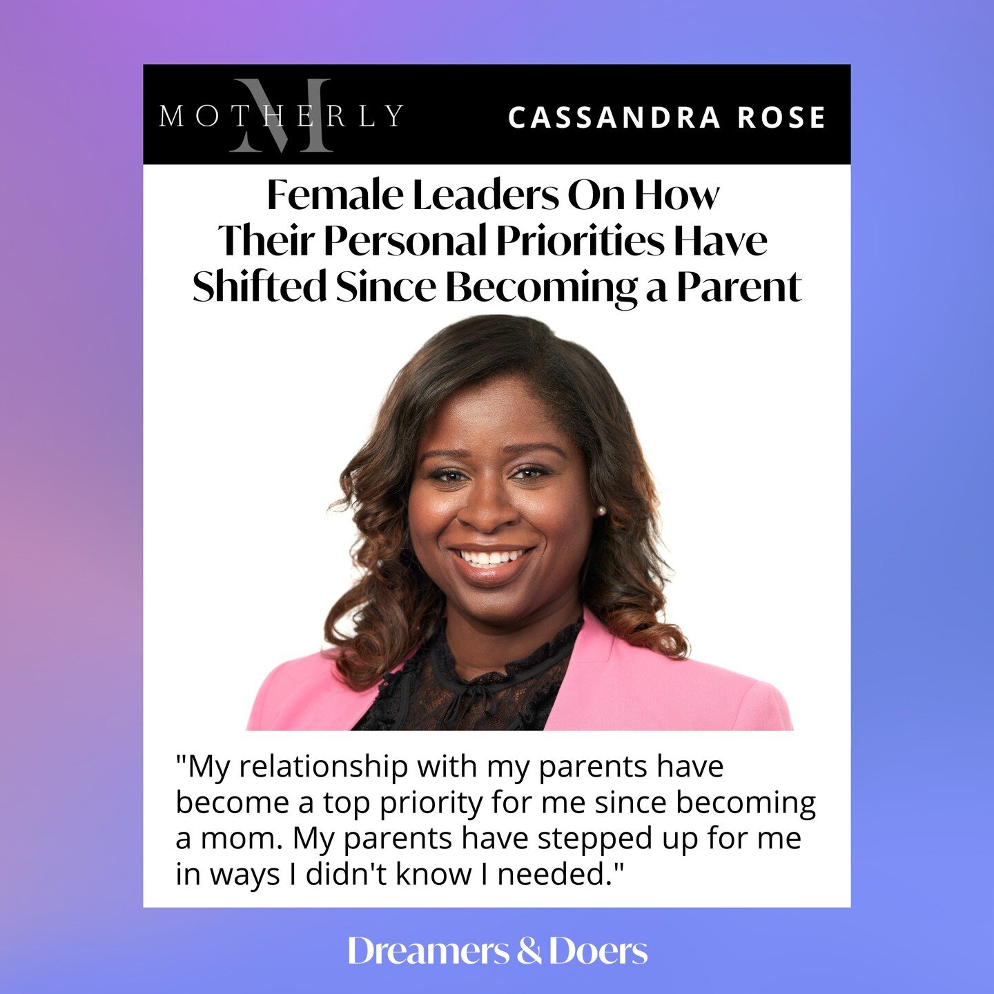 &harr;️ What shifts have you made in your life after becoming a #Parent?

&ldquo;My relationship with my parents have become a top priority for me since becoming a mom. It truly does take a village to raise a child and my parents have stepped up for 