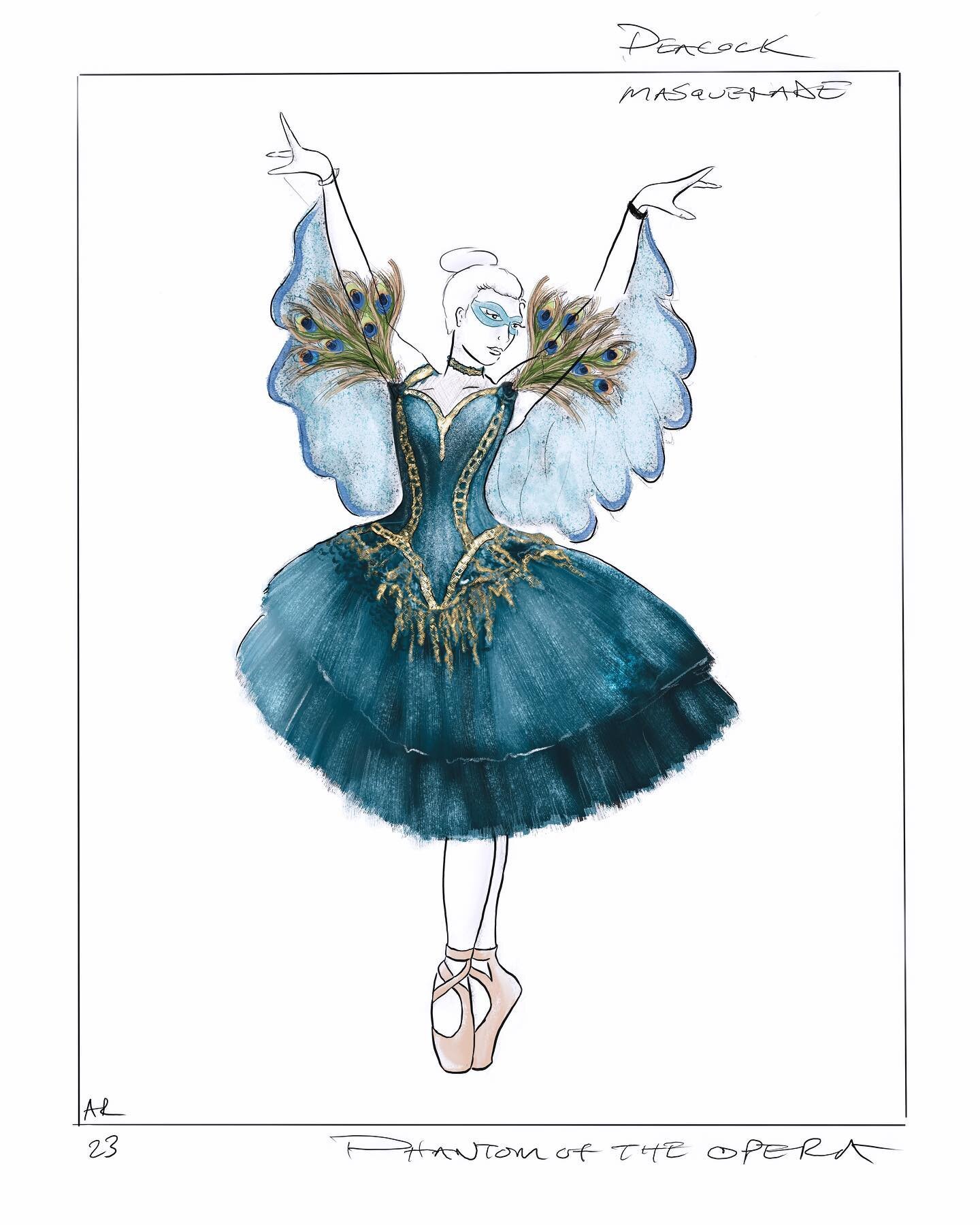 Peacock Costume Design. #Masquerade #phantomoftheopera #PhantomRiyadh #costumedesign
