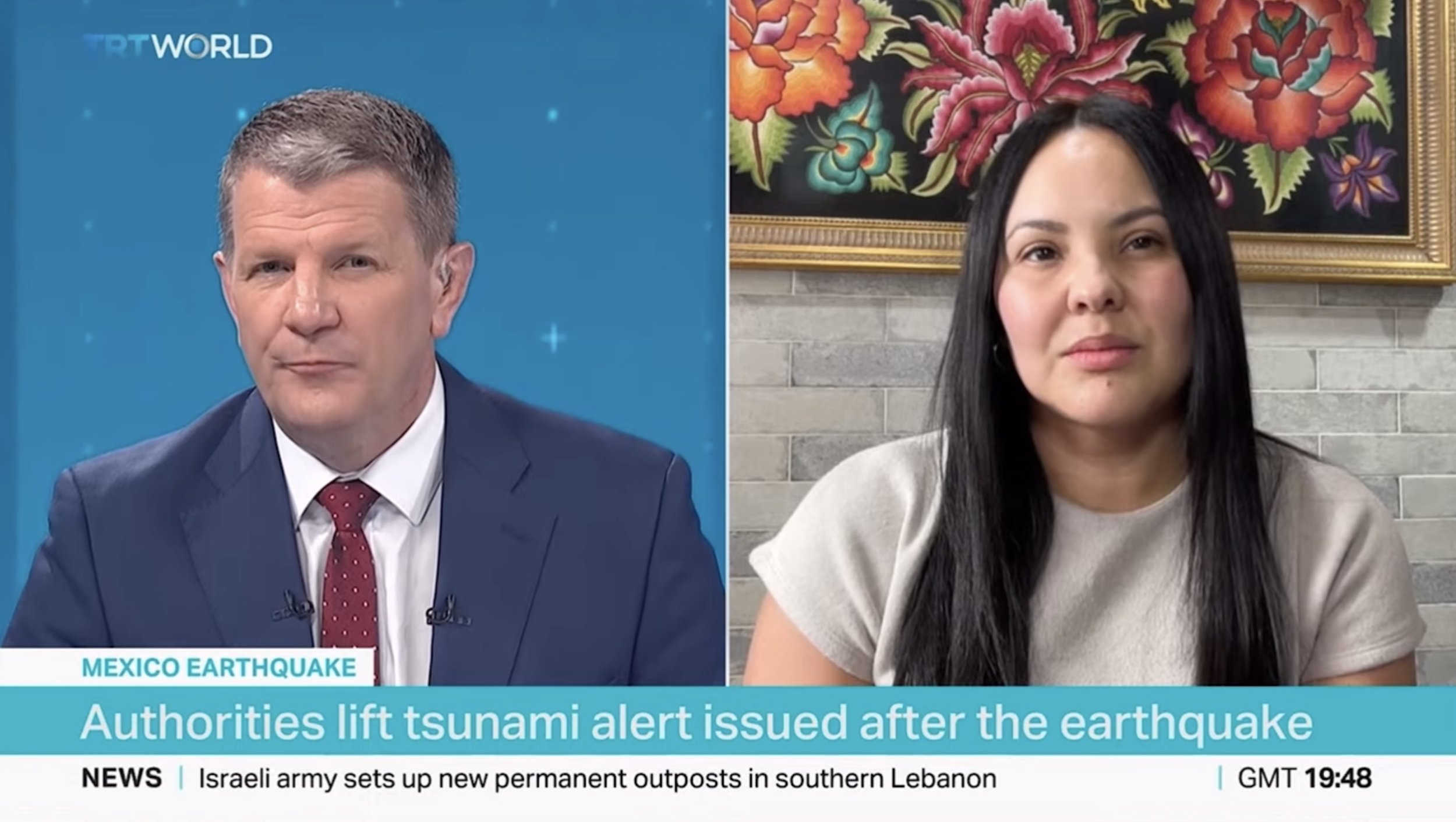 Oriana LIVE on TRT World with breaking news on Mexico's 7.4 earthquake