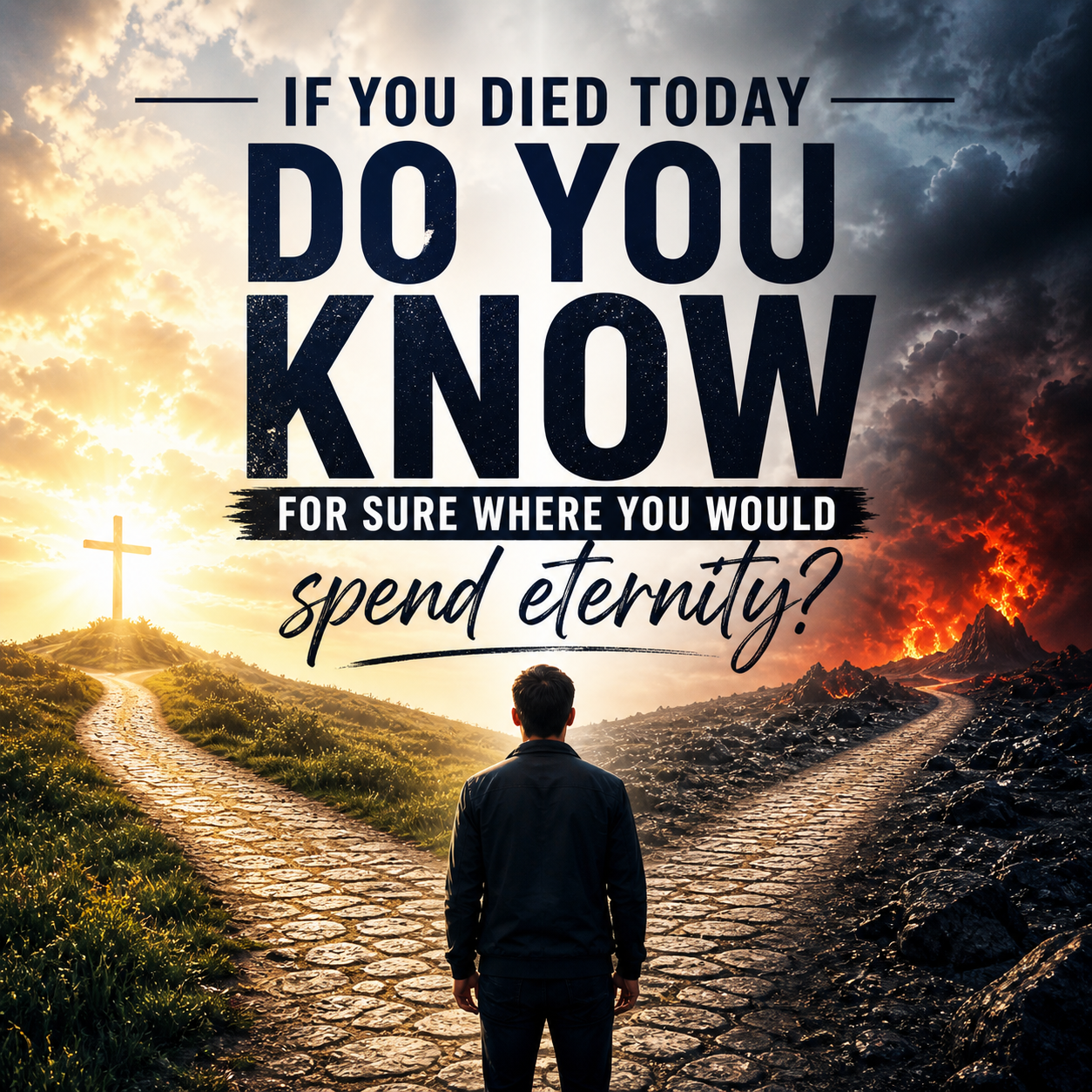 If you died today do you know for sure where you would spend eternity?
