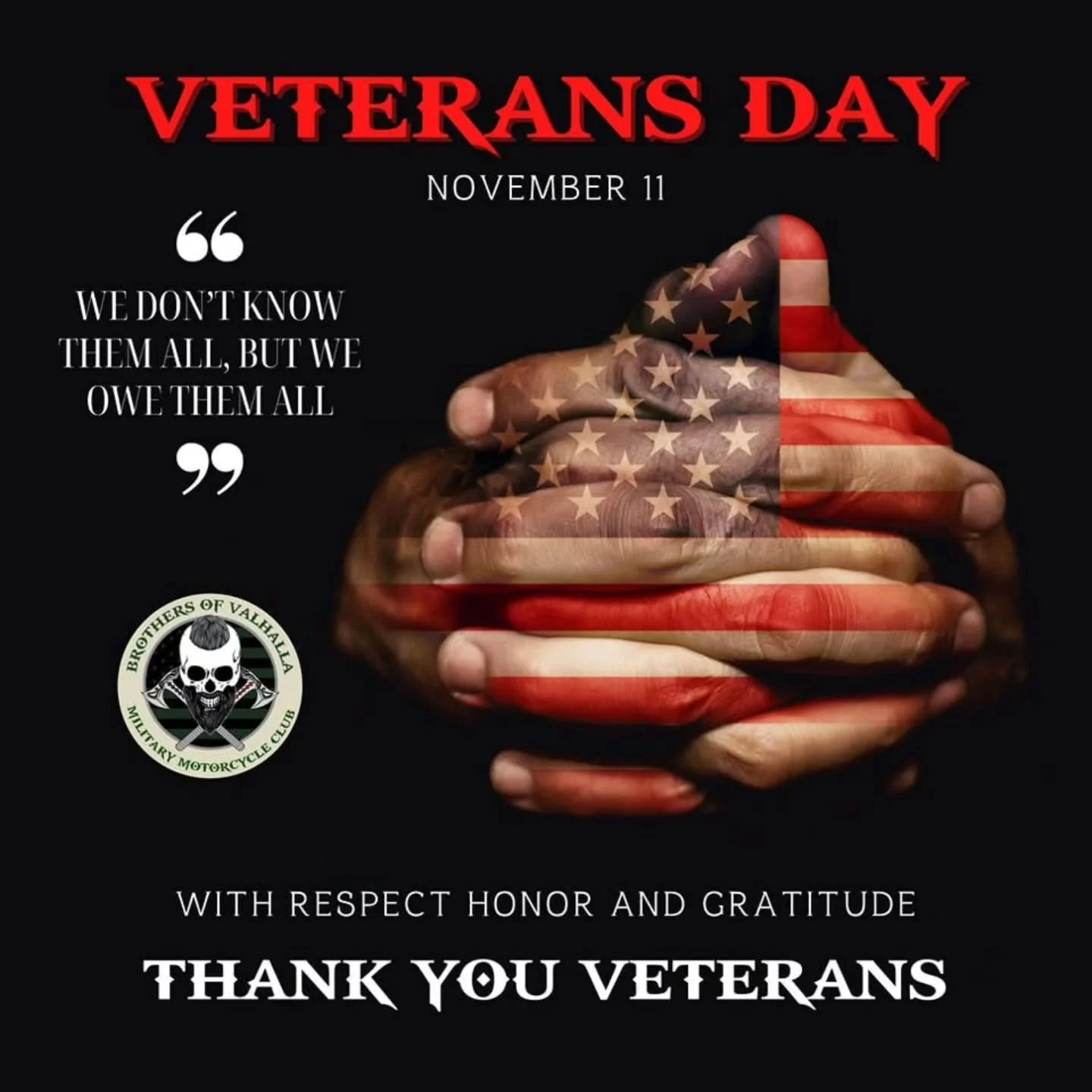 Veterans Day 2025 - To all the veterans out there&hellip;we salute you! 

Thank you for your service and sacrifice!

#veterans #givethanks #bovmmc 

Honoring those who Served with Appreciation, Respect, and a hand shake so they know they're thought o