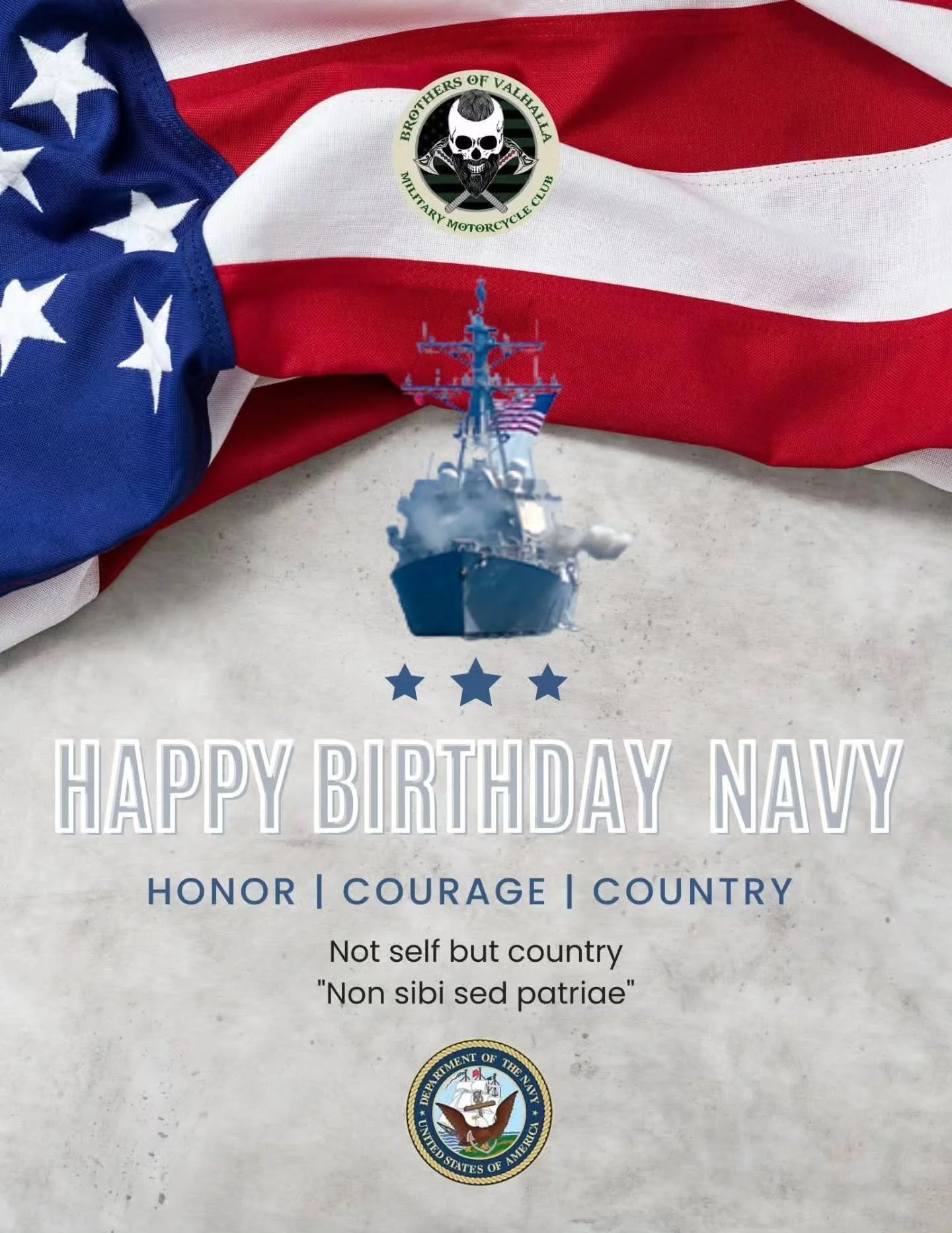 Happy Birthday to the United States Navy