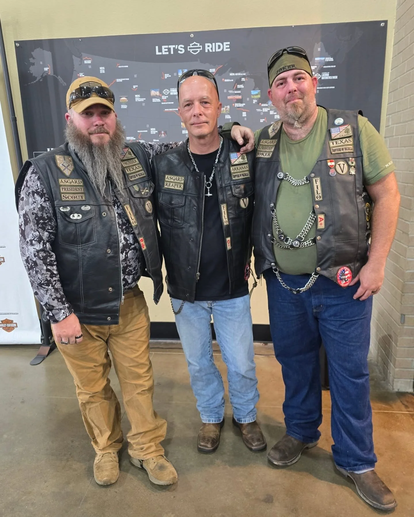 Welcome Reaper, from Arkansas, to the Asgard (National) Chapter of Brothers of Valhalla Military Motorcycle Club. @bovmmc
A few of our national officers traveled to Texarkana for this special occasion 🇺🇸