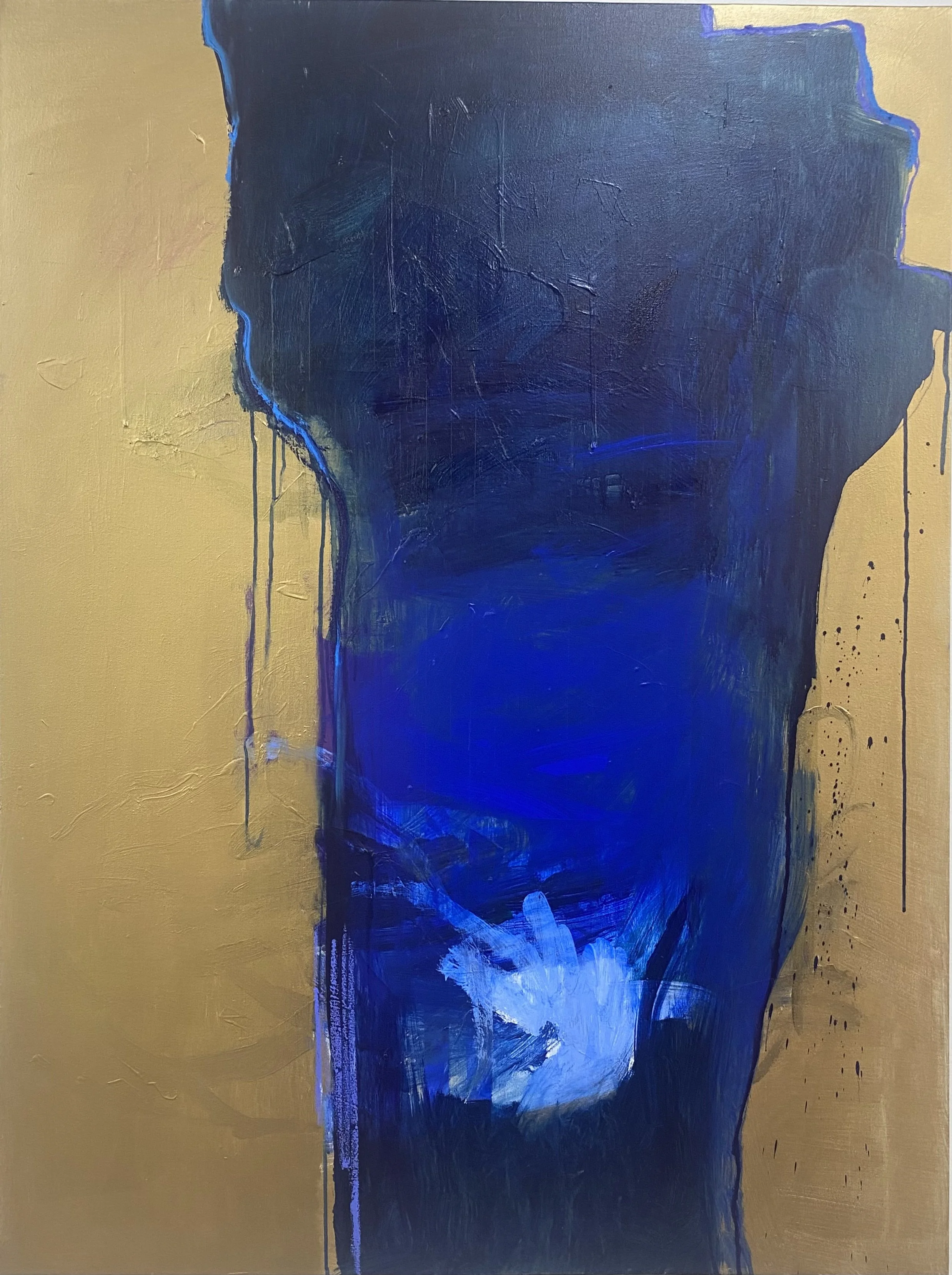 BLUES, 36X48", ON CANVAS