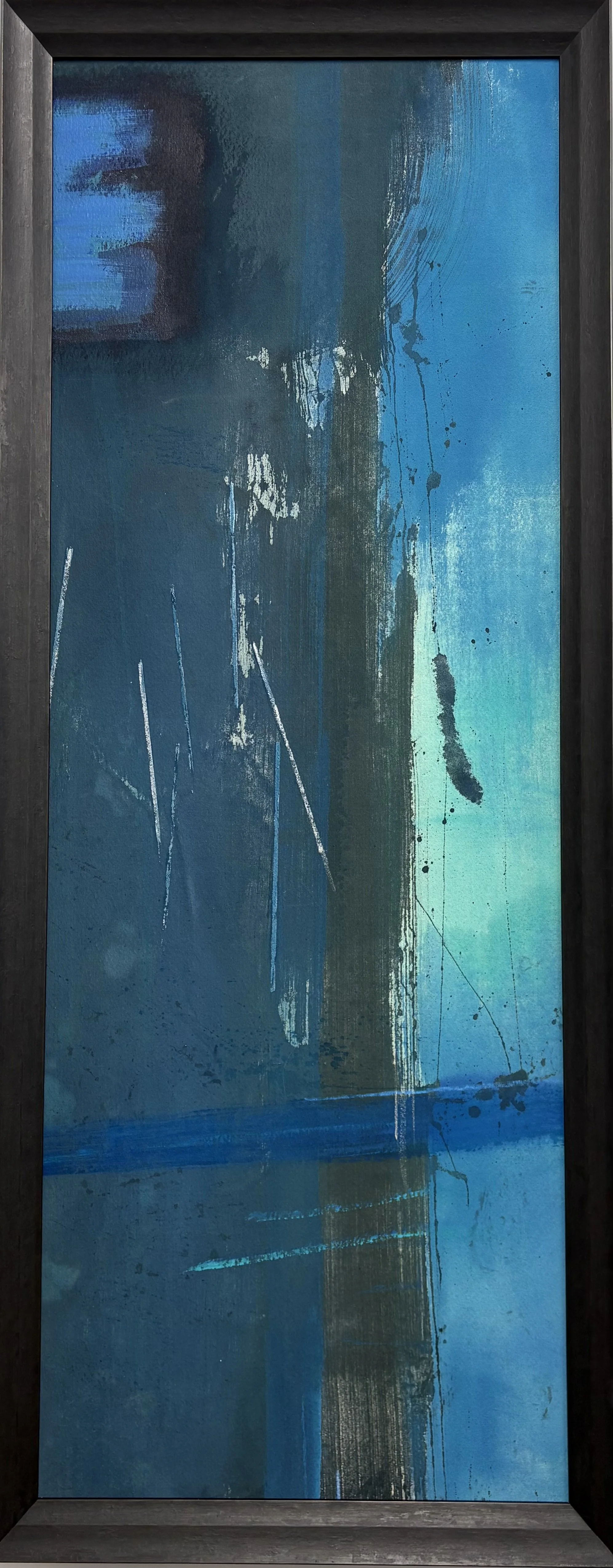 "Your Thoughts", 25x63", Framed